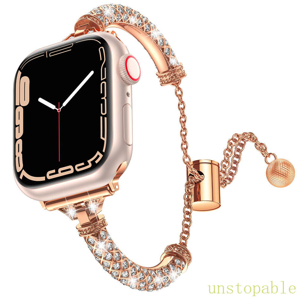 Bling Iwatch band wrist strap+Case For Apple Watch Ultra Series 10 9 8 7 6 5 4 3