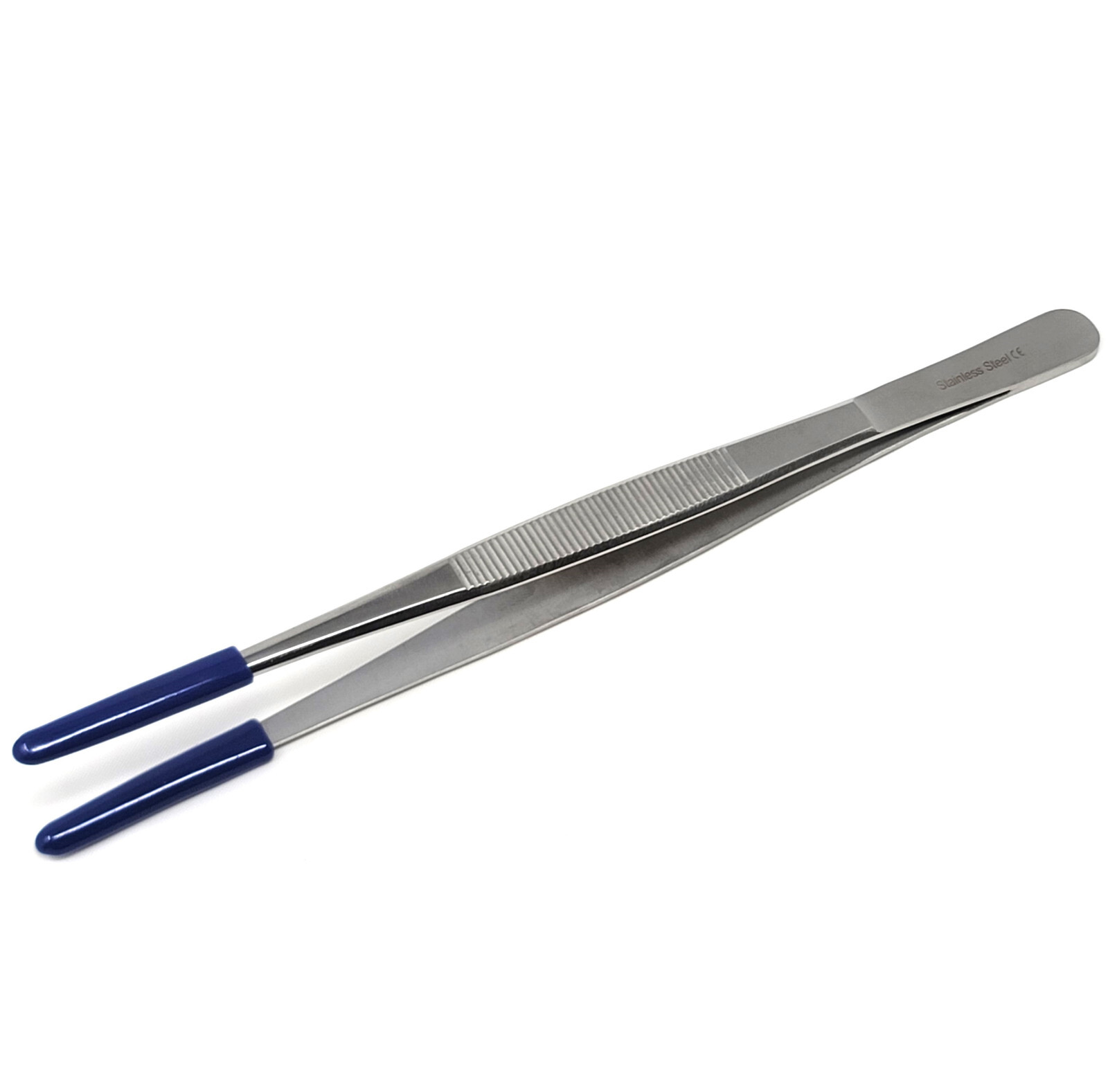 8″ Tweezers PVC Rubber Coated Tips Utility Forceps Handling Parts Holding NO MAR