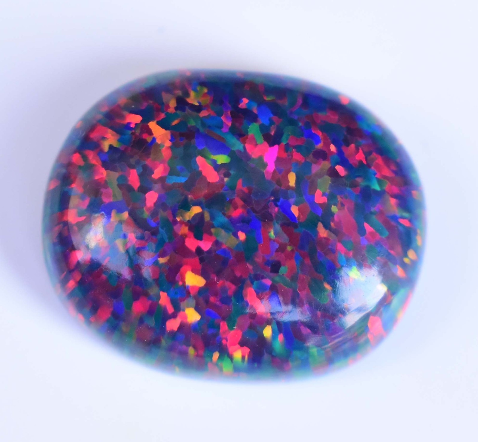 10.00 CT Natural Ethiopian Black Fire Opal Certified Very Rare Precious Gemstone