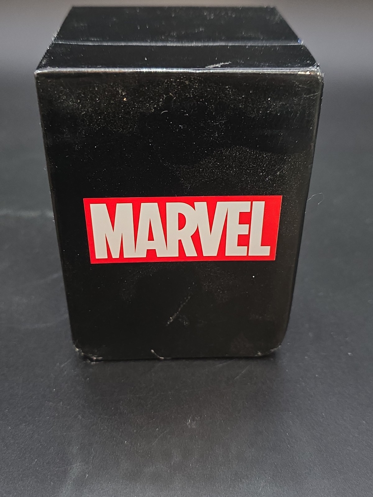 Marvel Spiderman Dial Quartz Wristwatch Black Strap Unisex w/Box