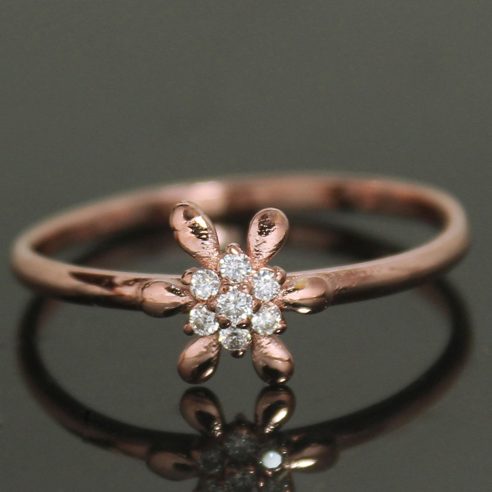 Certified Round Cut Natural Diamond Women Timeless Minimalist Ring 14K Gold Over