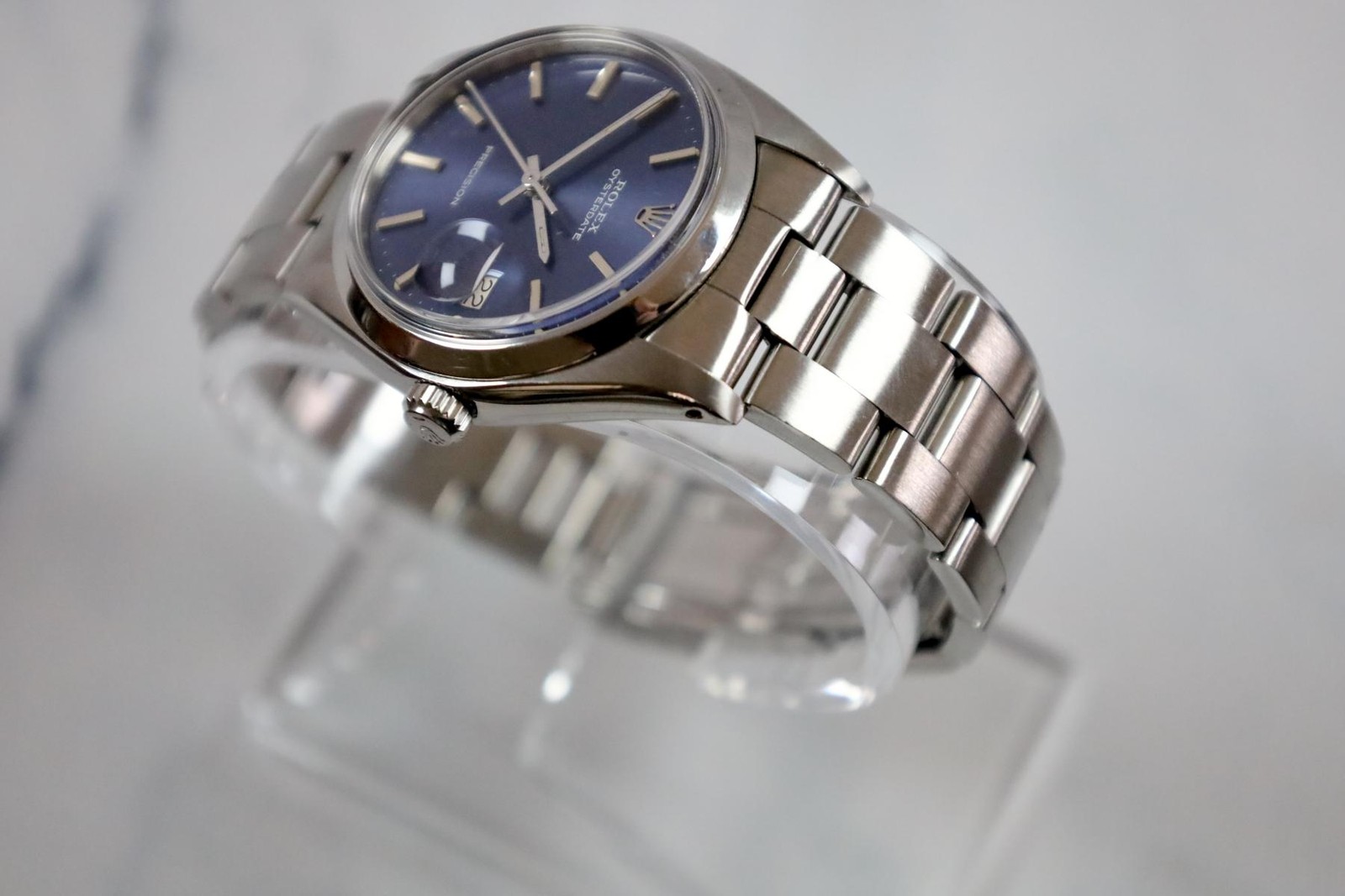Rolex Oysterdate Precision Oyster Date 6694 1975 Blue Dial Mint Condition