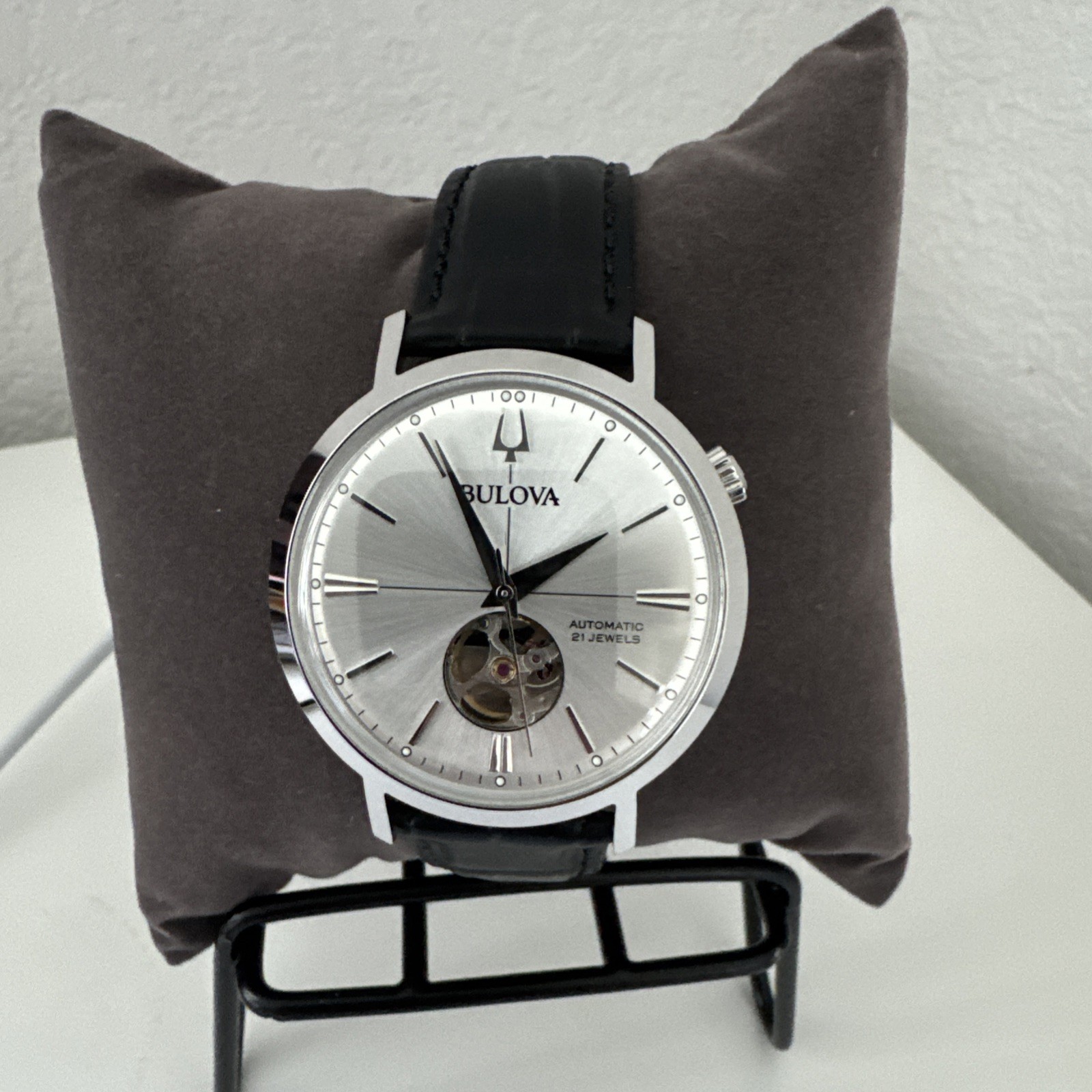 Bulova Aerojet Automatic Stainless Steel Men’s Watch, 41mm 96A315 NEW