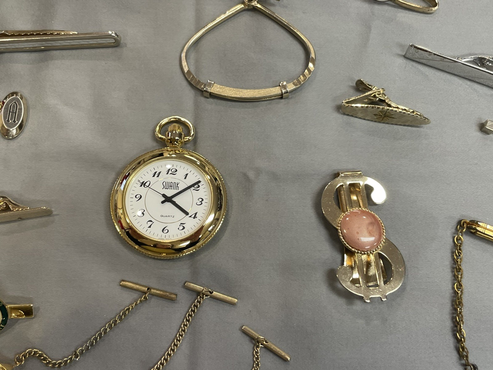Mens LOT Over 50pcs Cufflinks, Tie Bars & Tacks, Hickok, Swank, Anson And More!