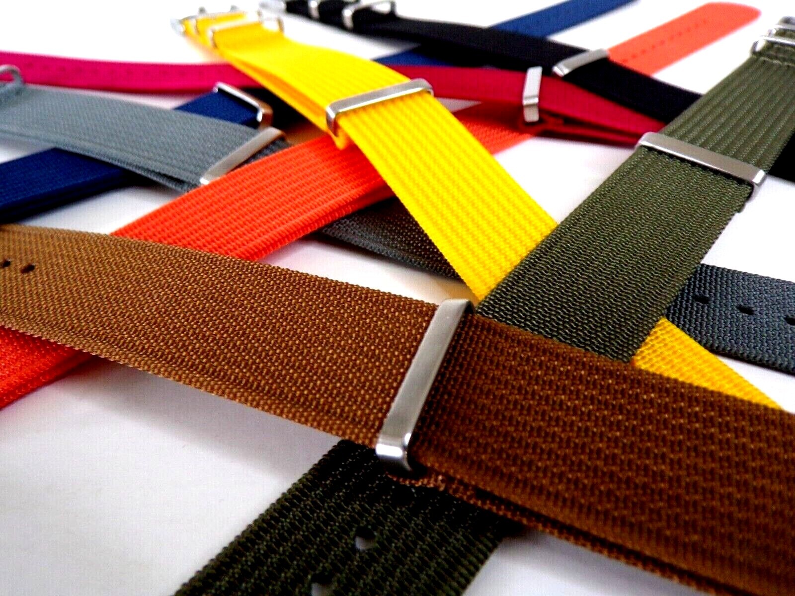 NATO G10 ® NEW RIBBED WR Nylon military RAF watch band Pilot strap IW SUISSE usa