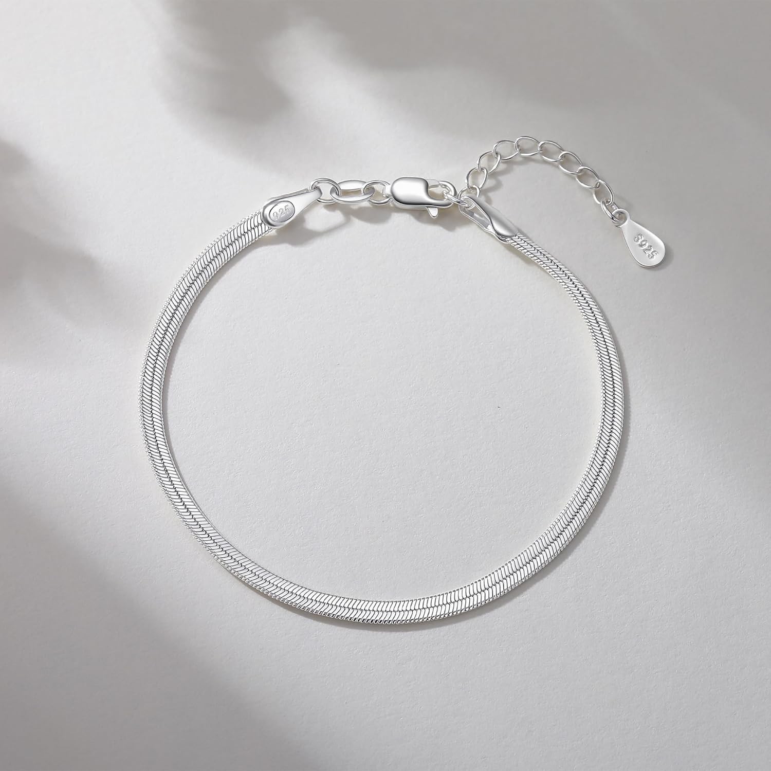 Sterling Silver Diamond Cut Snake Chain Bracelet Women’s Jewelry Chain Link