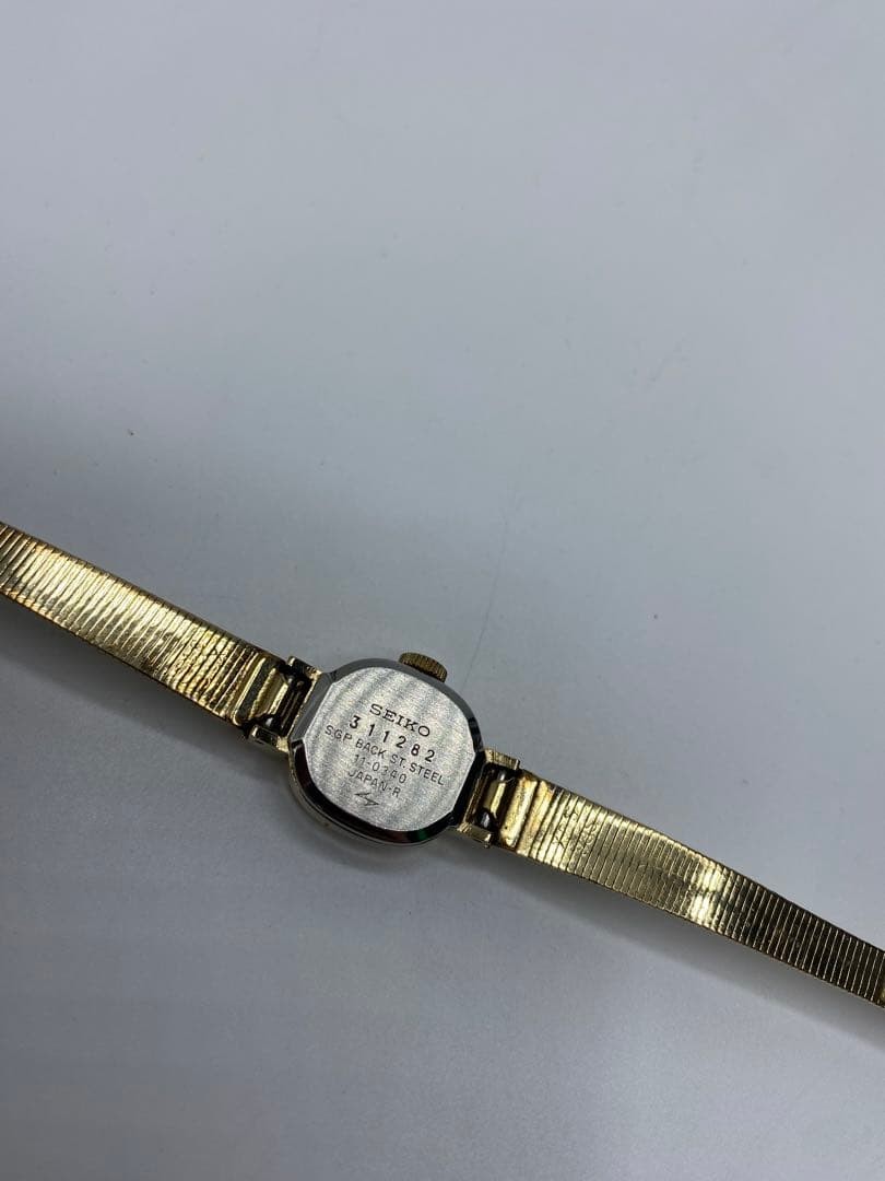 Excellent condition SEIKO 21 jewels gold analog manual winding watch 11-0340