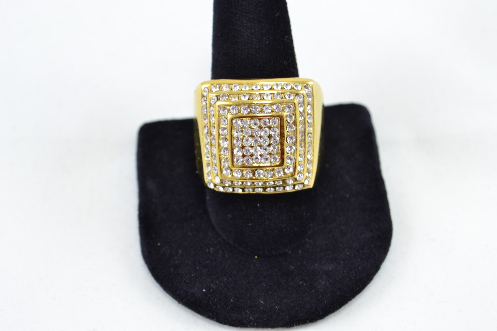 Big Man’s 14K GOLD FINISH Tone CZ RING SIZE (7-12)