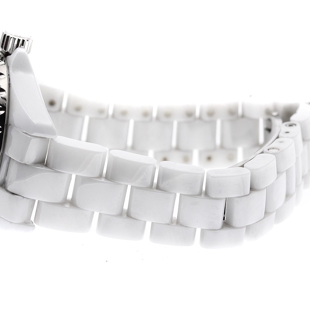 CHANEL J12 H1628 White ceramic 12P diamond white Dial Quartz Ladies Watch_938979