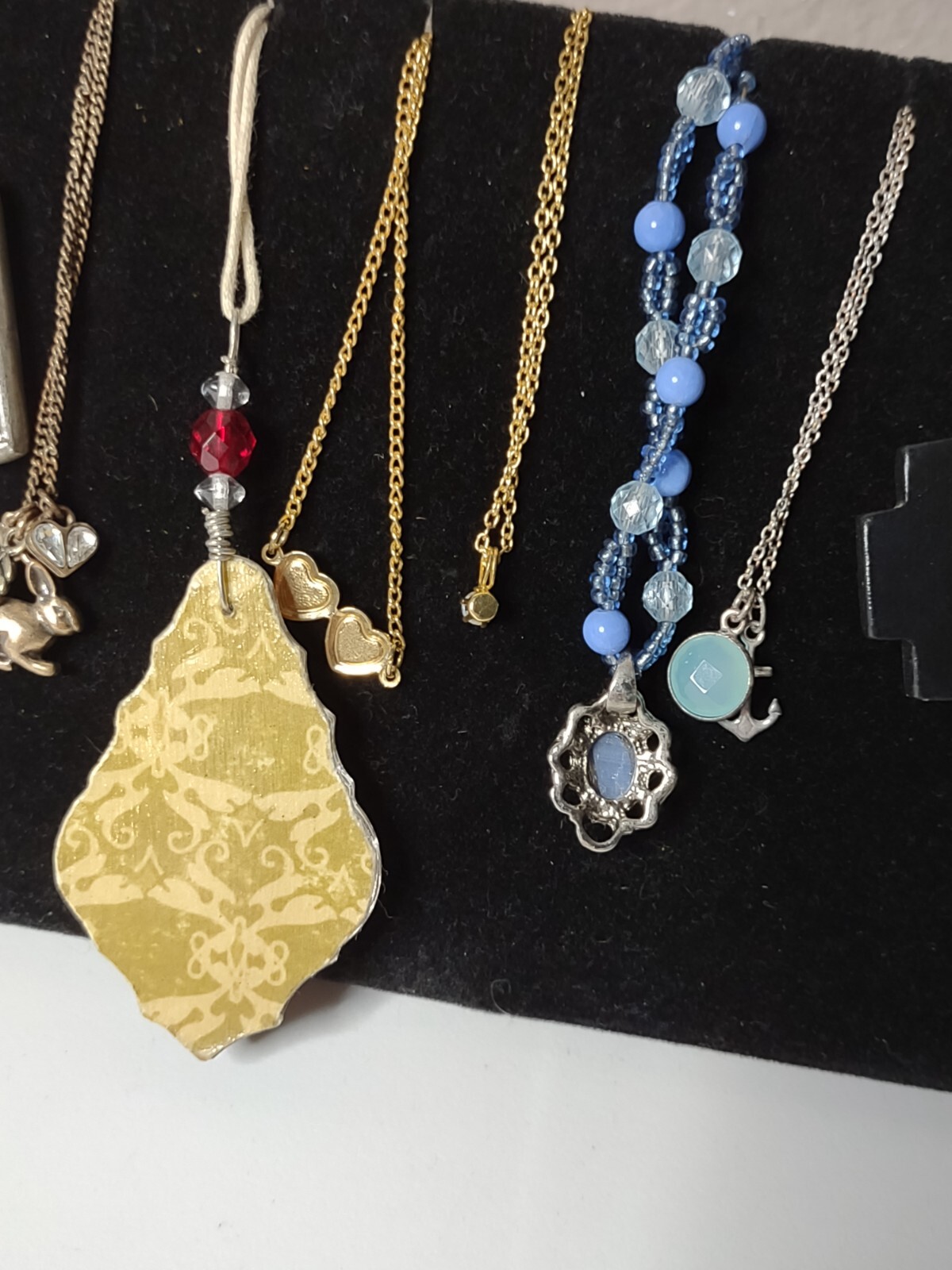 Lot Of 12 Pendant Necklaces Heart, Rabbit, Star, Anchor, Music Necklace Lot P33