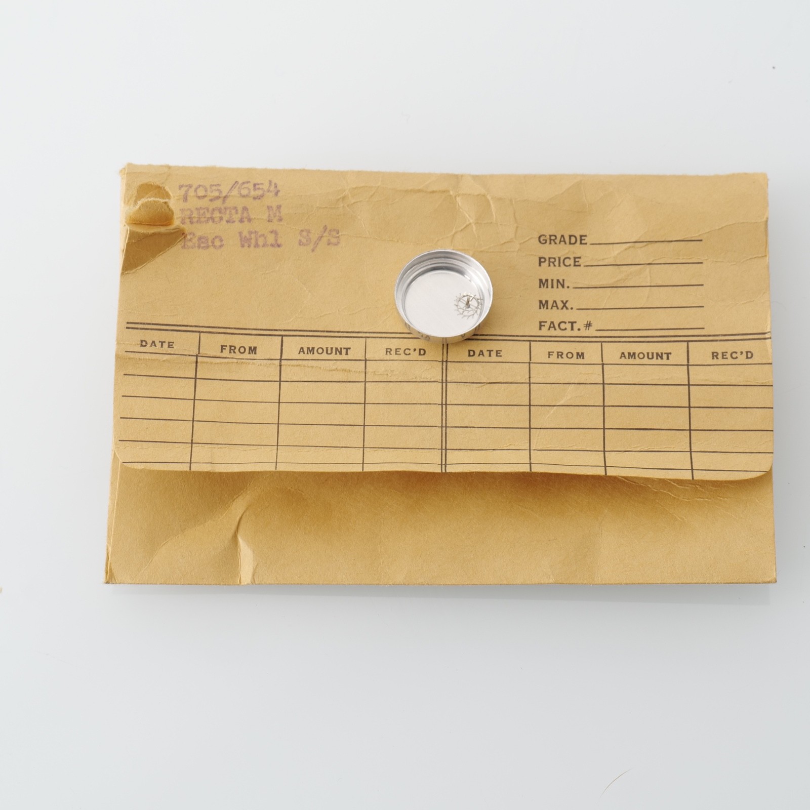BENRUS BU Recta M Escape Wheel Watch Part New Old Stock Bestfit 705/654