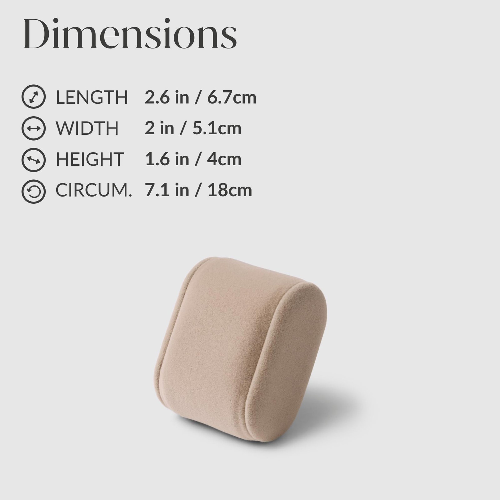 Watch Box Pillows Small 18cm Circumference 2″ Width – Fits 6.6″ Bracelets