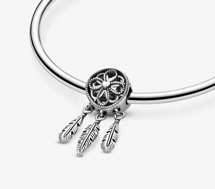 MariaFonte Bead Charm Dreamcatcher 925 Silver Compatible