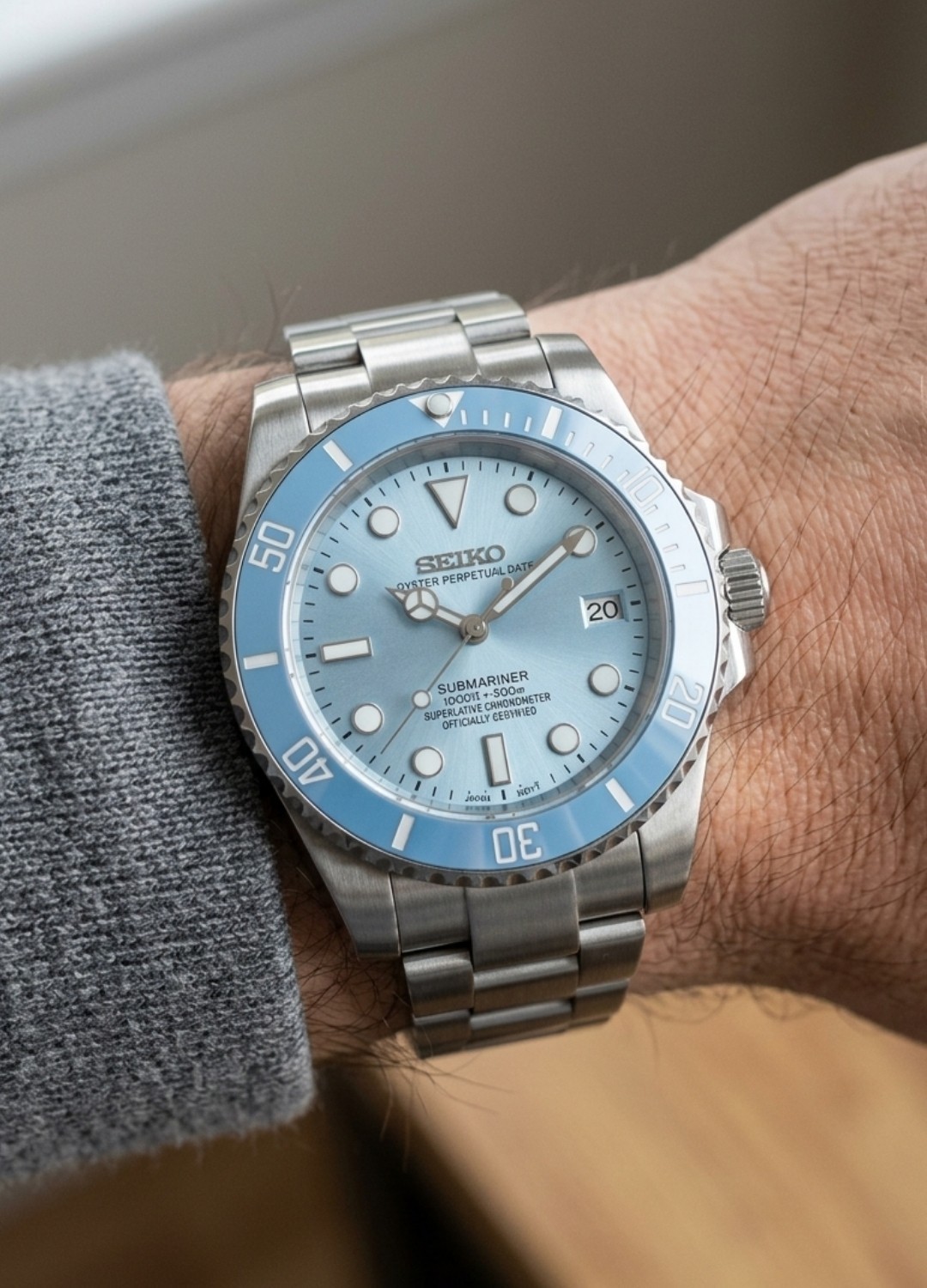Sillvento Sillmarine Light Bubble | Automatic Movement | LIGHT BLUE