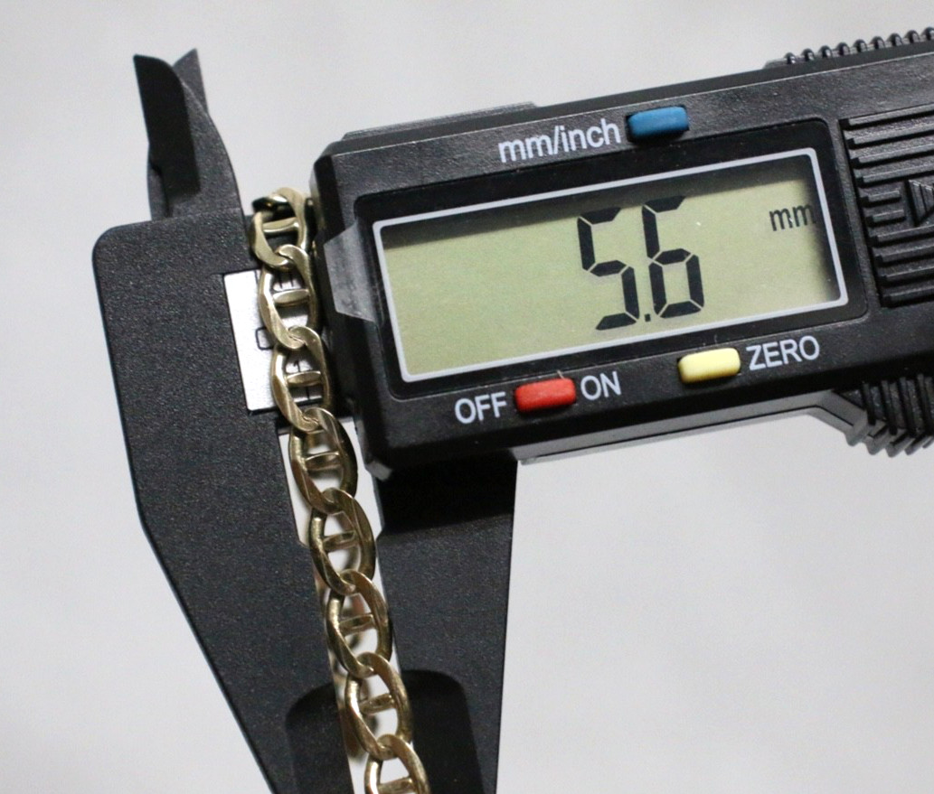 14K gold bracelet Mariner Link bracelet Unisex 8.8 grams,