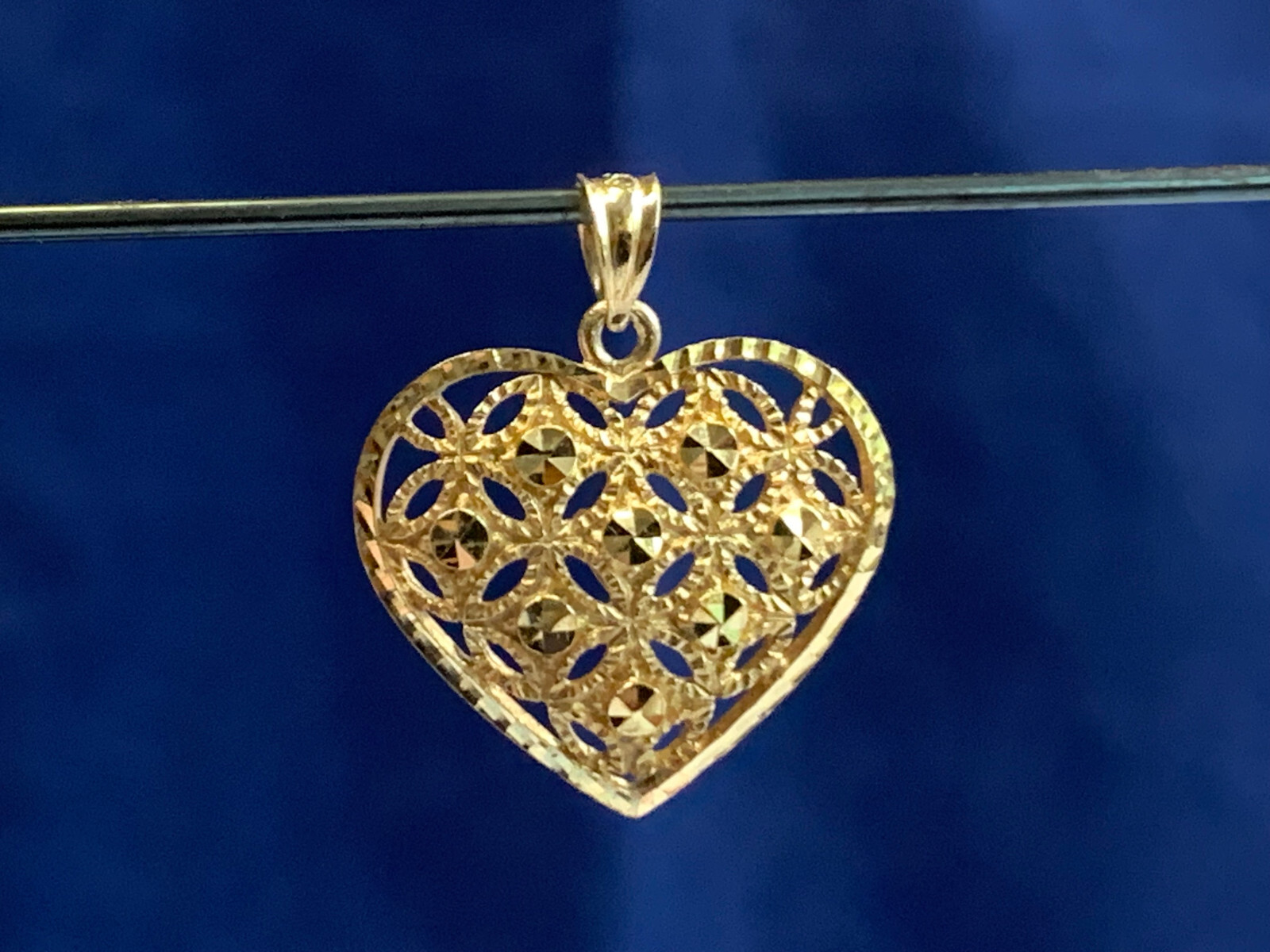 14K Yellow Gold Heart Pendant Beverly Hills Gold 1.95g Fine Jewelry Charm