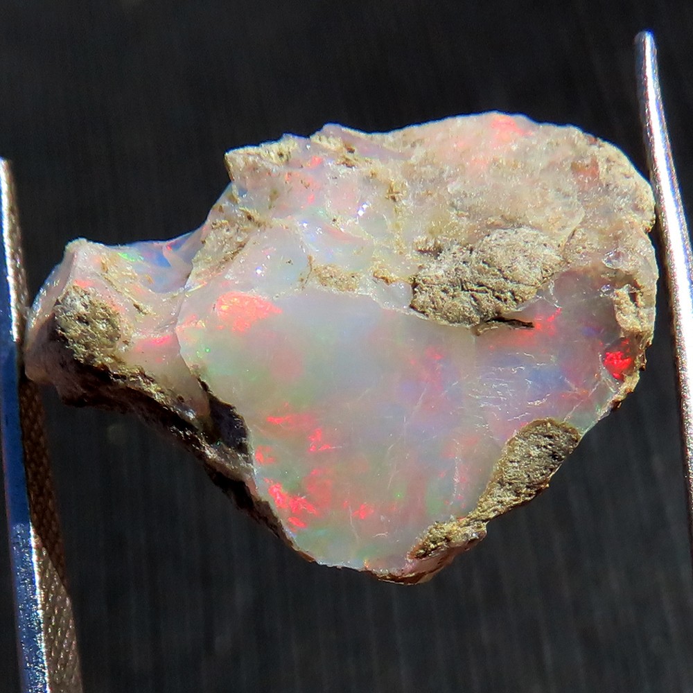 11.35 CT Natural Ethiopian Opal Rough Crystal Healing Opal 15x22x9 mm WR13