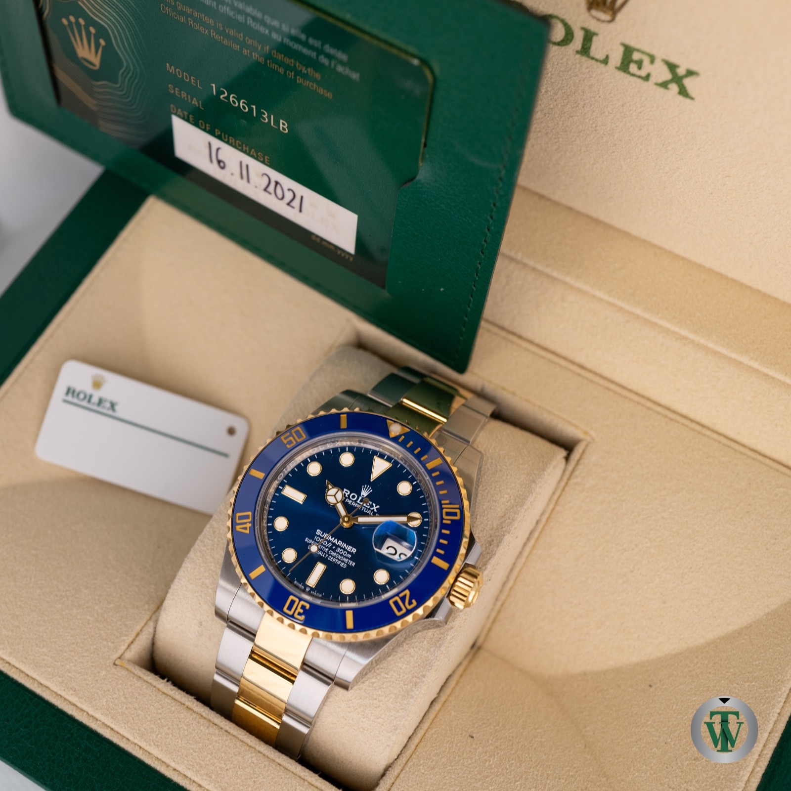 ROLEX SUBMARINER DATE 126613 LB 41MM BLUE DIAL 2021