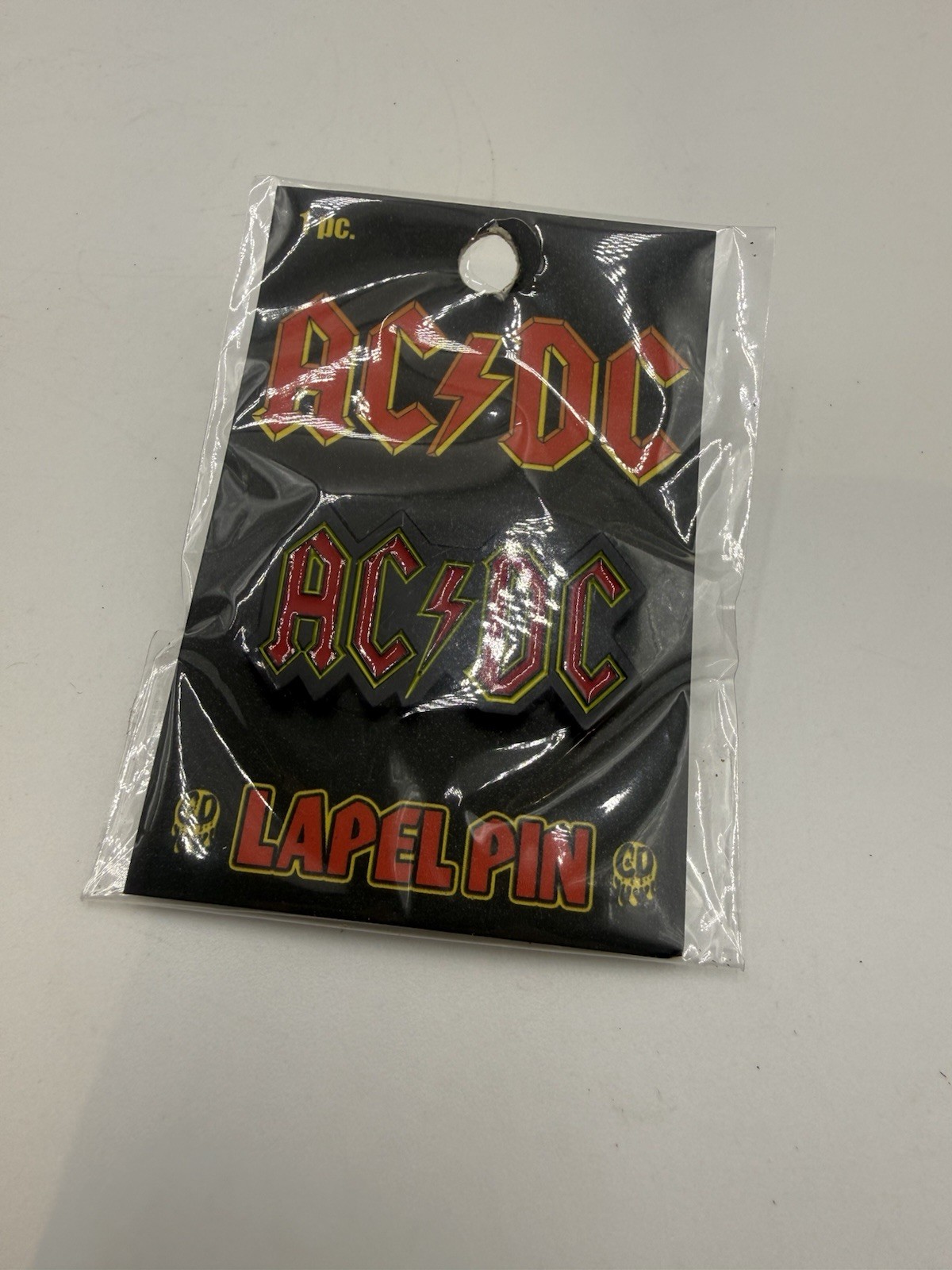 Enamel Pin – AC/DC Logo ACDC Rock Metal Music Band Gift Badge Button Lapel