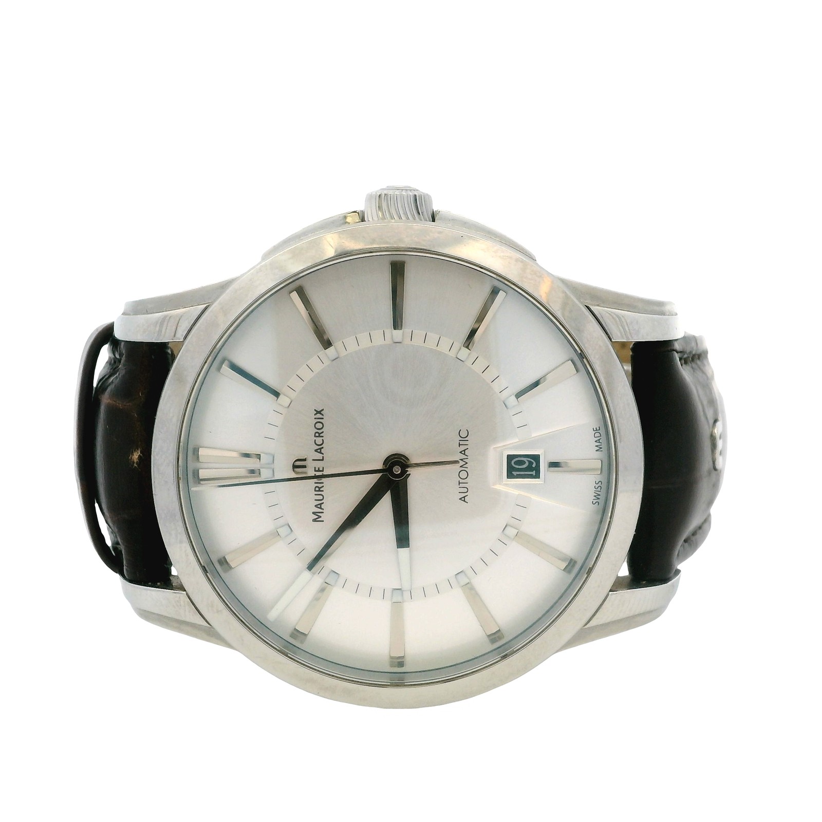 Maurice Lacroix PT-6148-SS001-130 Pontos Date 40mm Stainless Steel Watch