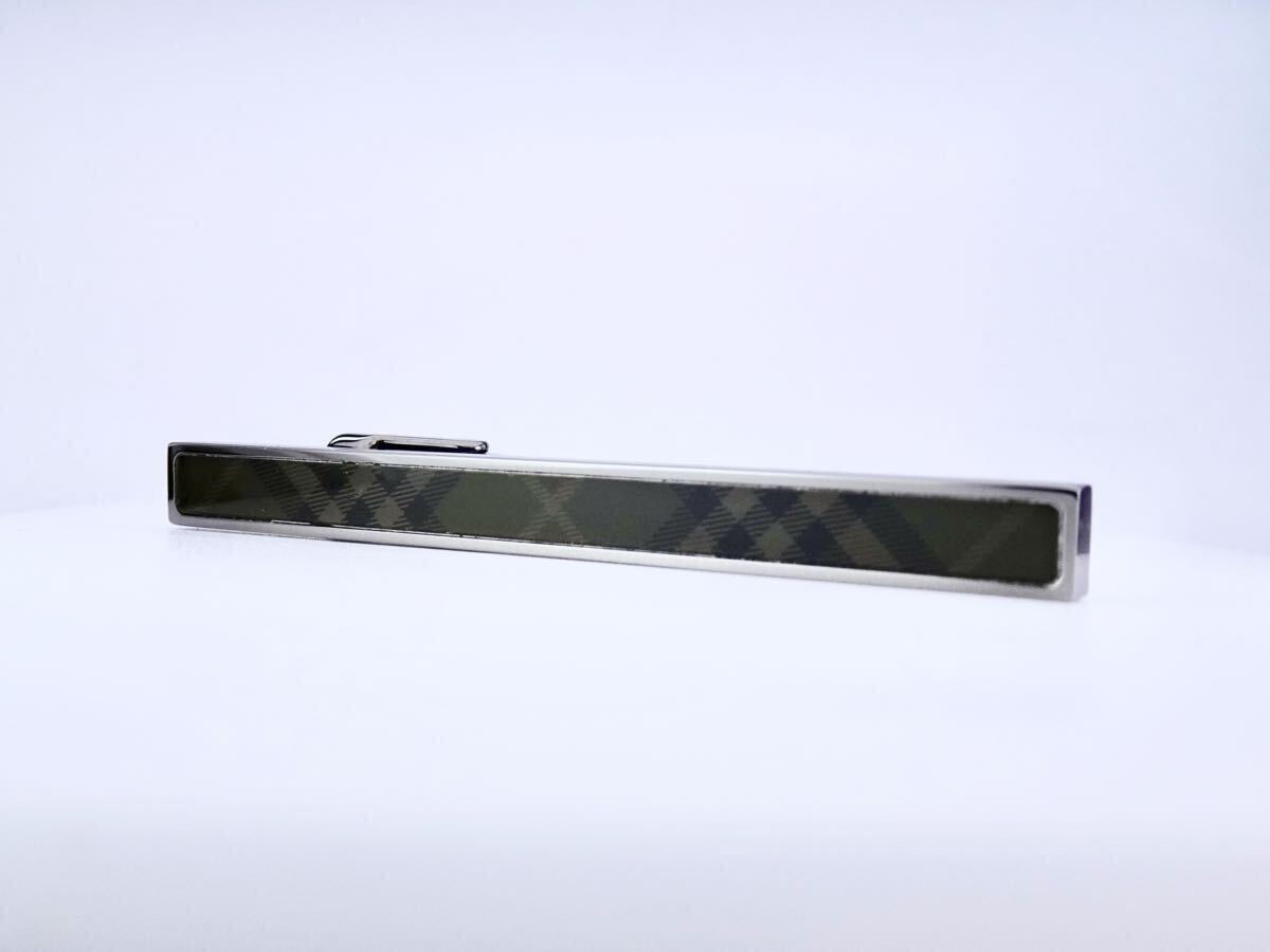 BURBERRY Check Black Burberry Tie Pin Tie Bar 7 7 362