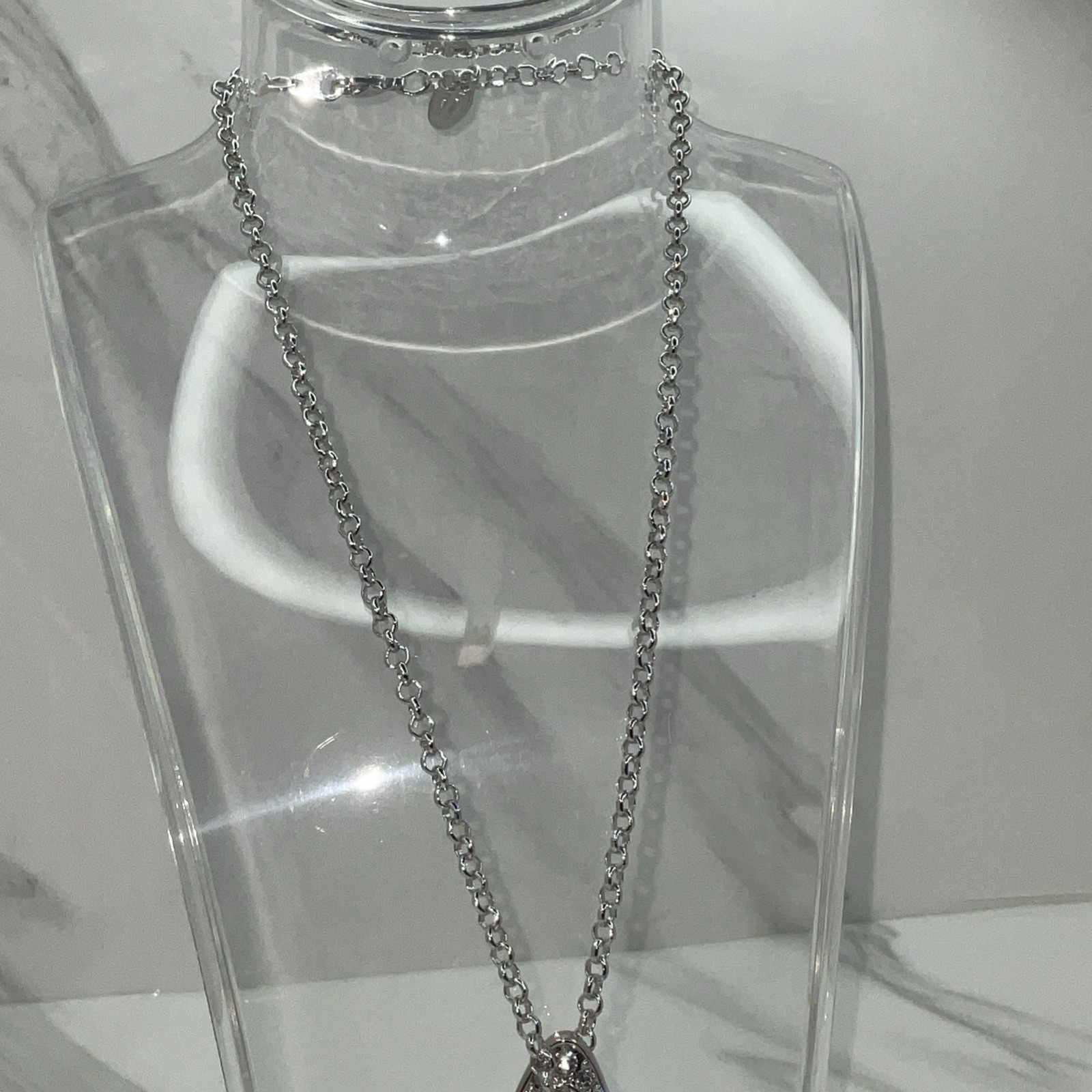 Vivienne Westwood Vintage Large Bas Relief Orb Necklace, 40cm Chain, Orb 6 X 4cm