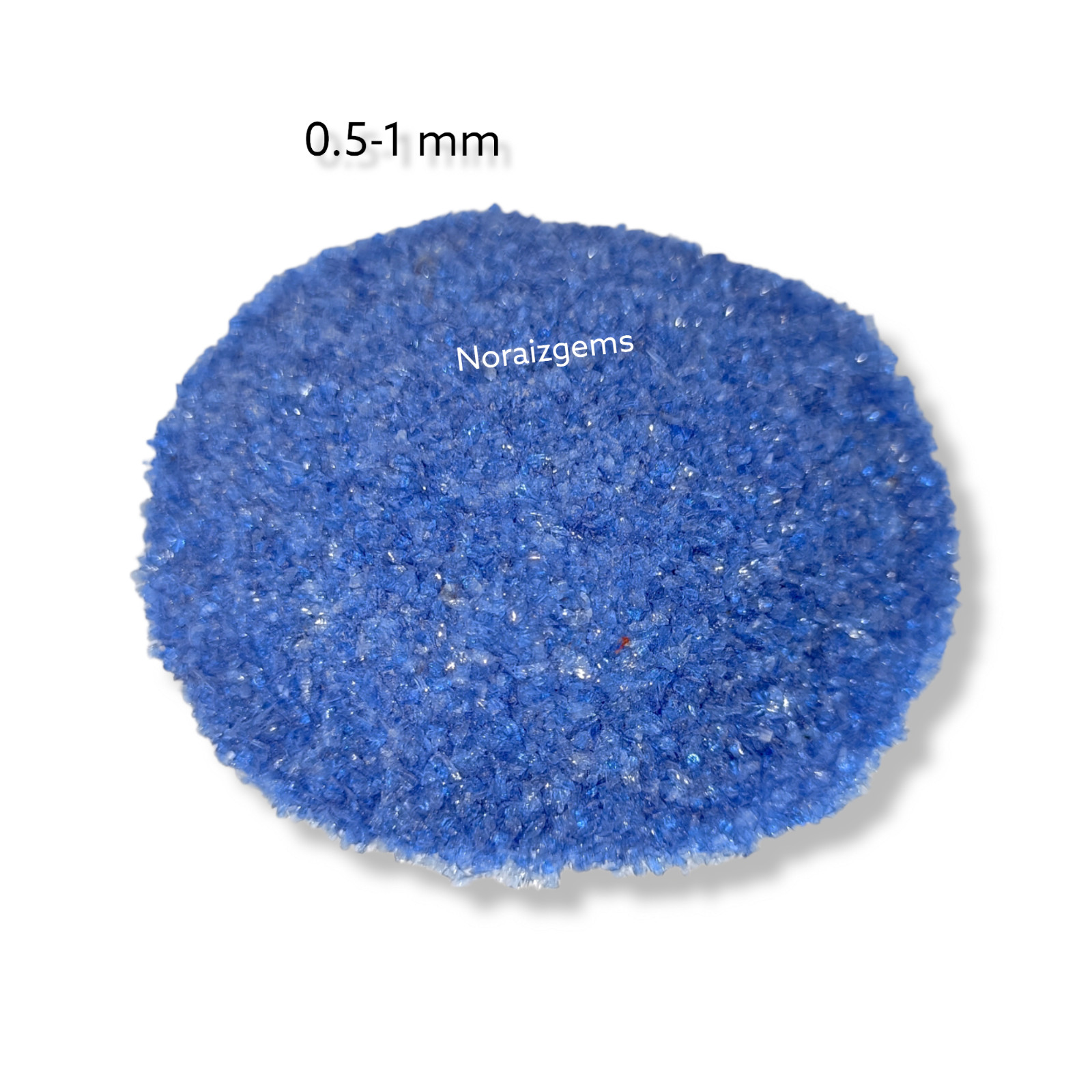 Crushed Blue Hydro Quartz Gemstone Coarse For Woodworking, Ring Inlay, Resin Art