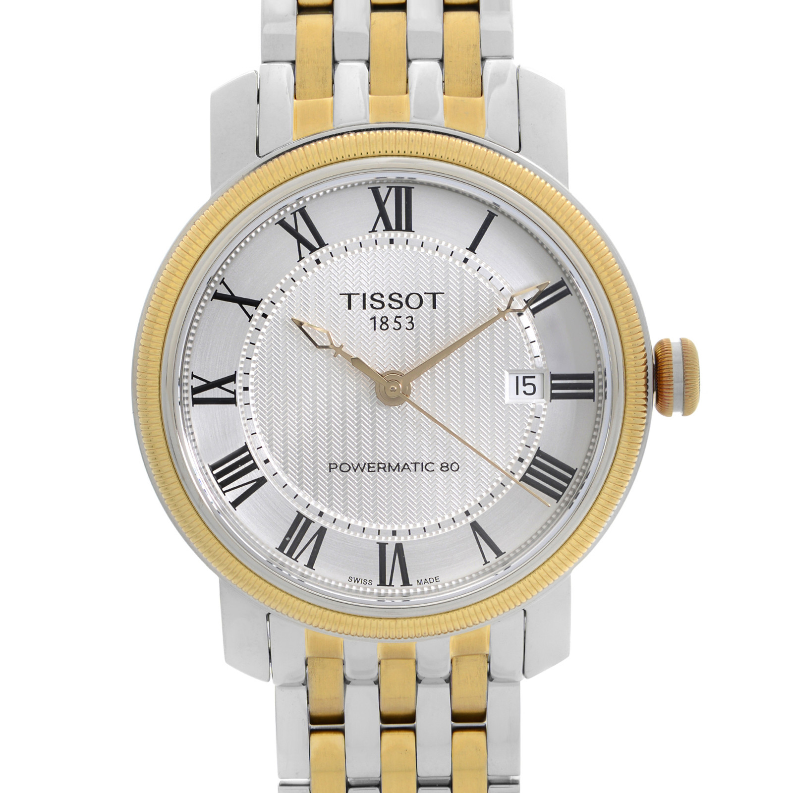 Tissot Bridgeport 40mm Two Tone Steel Automatic Mens Watch T097.407.22.033.00