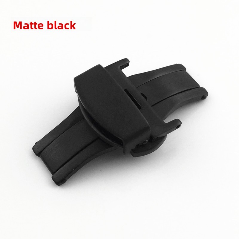 Brushed Solid Stainless Steel Watch Buckle Butterfly Clasp 12 14 16 18 20 22mm