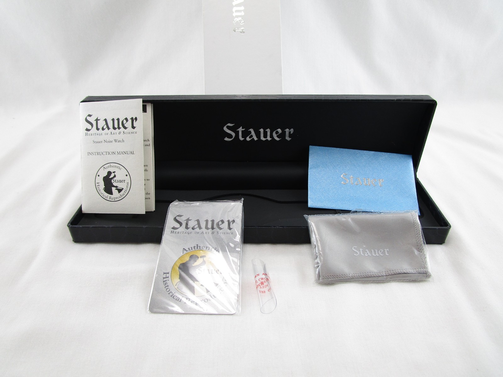 Stauer Noire Moon Phase Watch Box Used Box Only No Watch