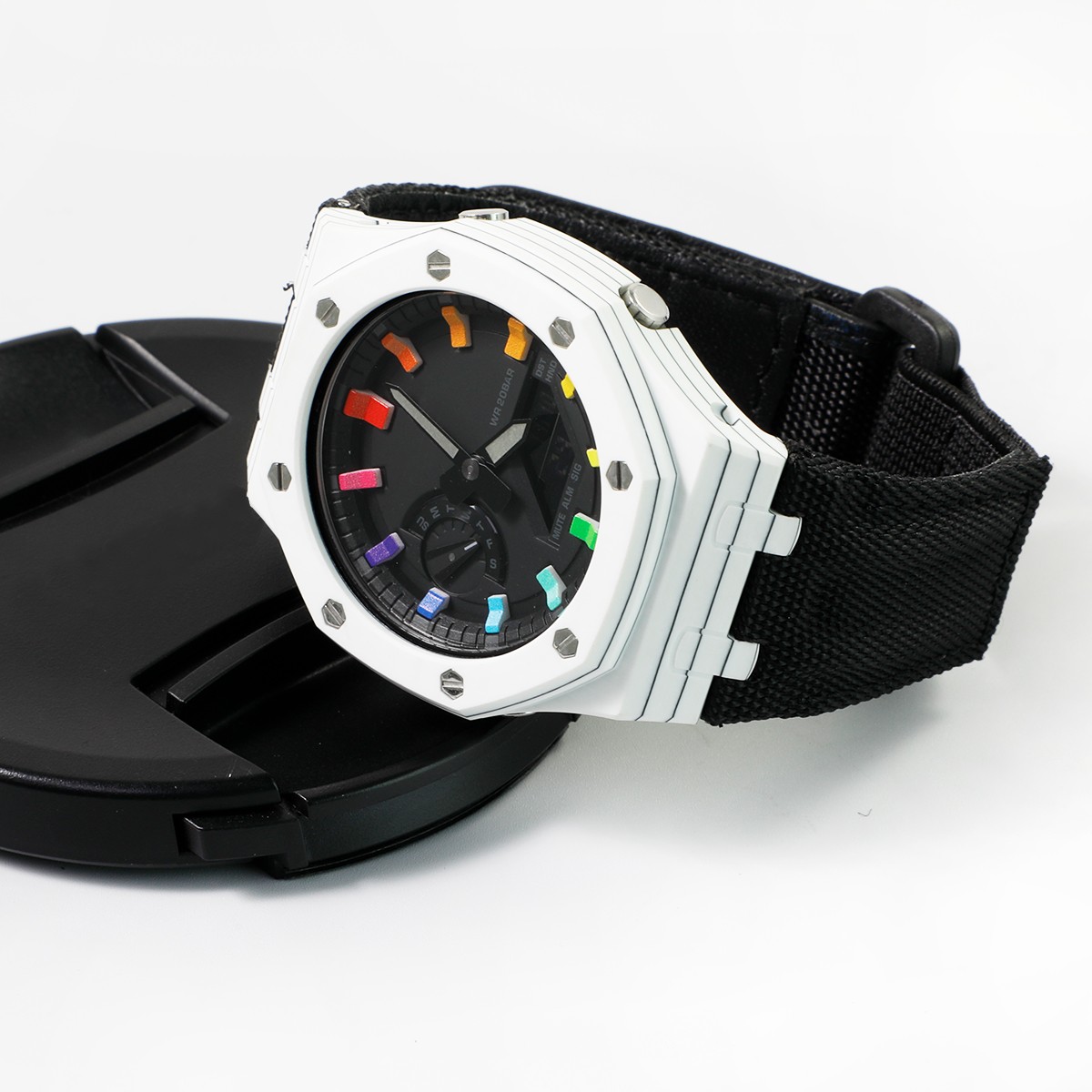 Carbon Fiber Case+Nylon Strap Modification kit For Casioak GA2100/GA2110 Diy Set