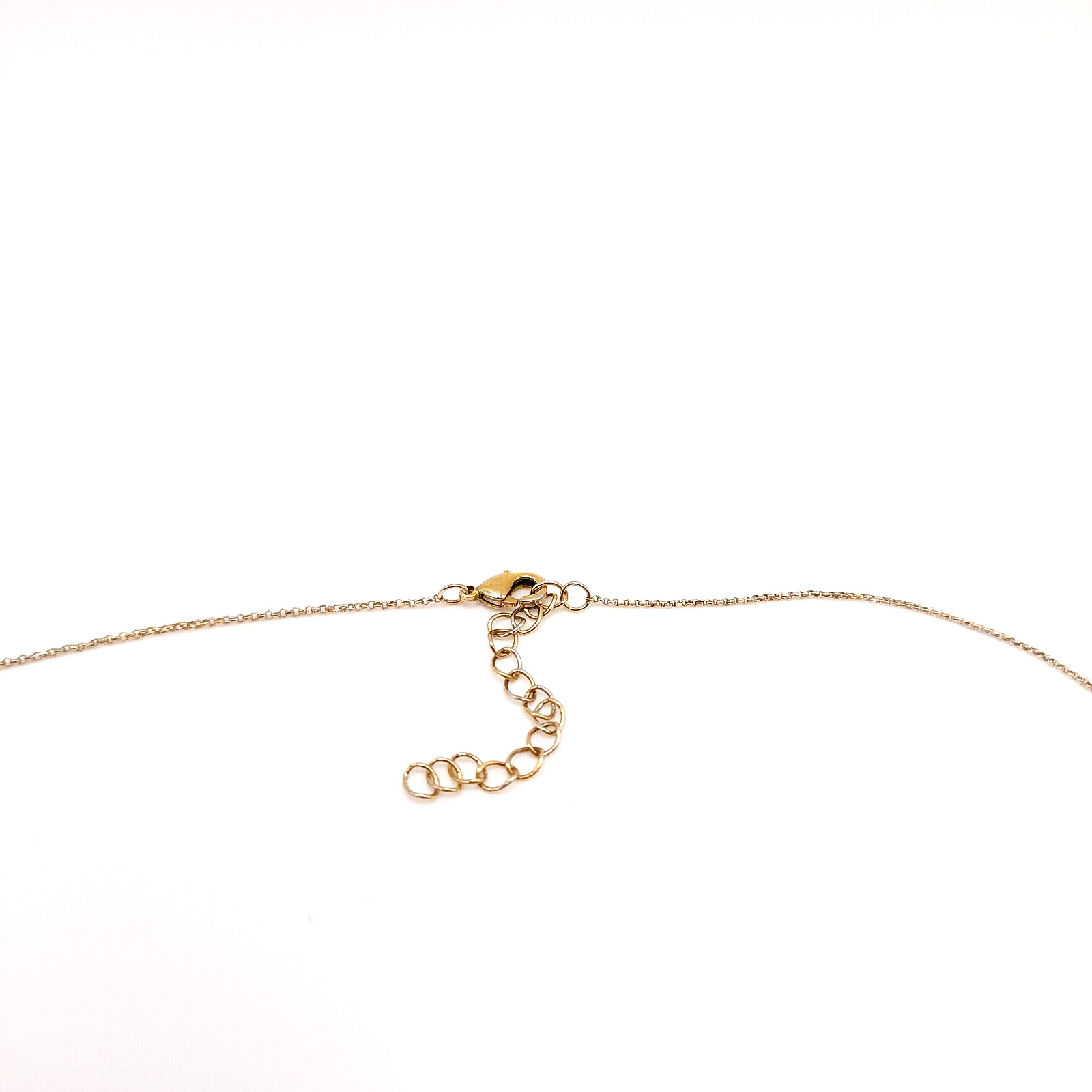Gold Tone Disc Station Necklace Minimalist Coin Layering Chain 16-18in