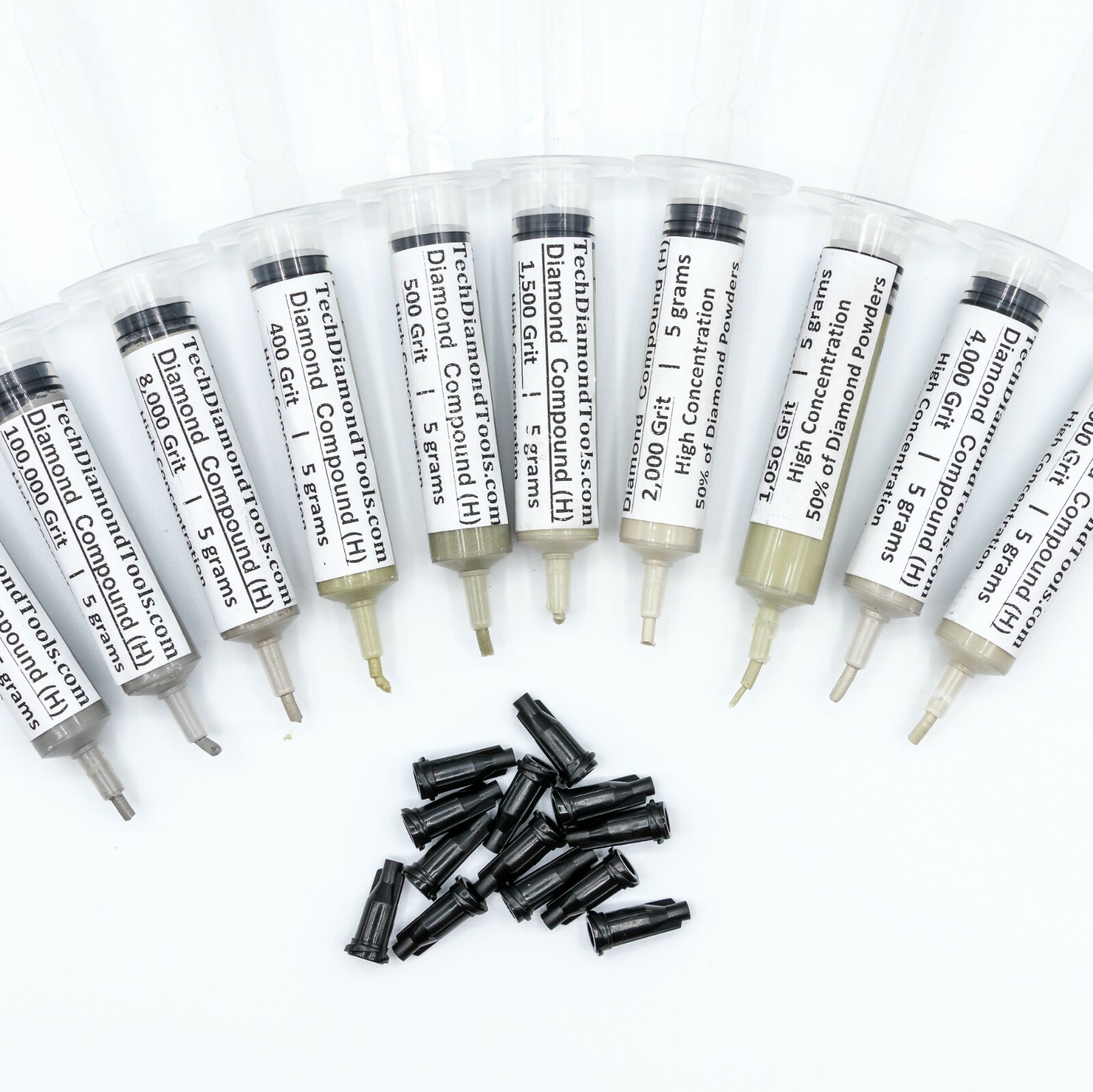 Diamond Paste Compound Polishing Lapidary 10 grams 50,000 Grit to 400 Grit (H)