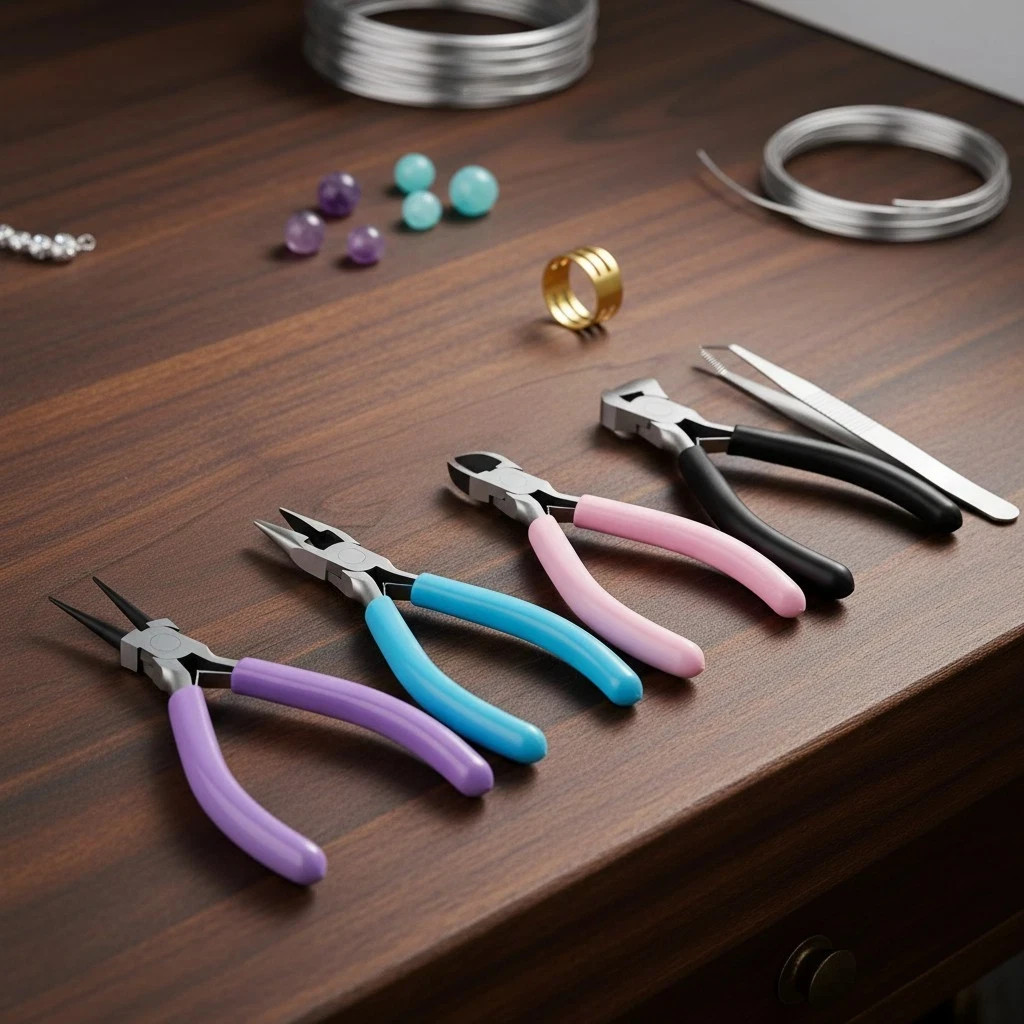Jewelry Pliers Tool Set 5 Pack Complete Jewelry Making Kit for Crafting Repairs