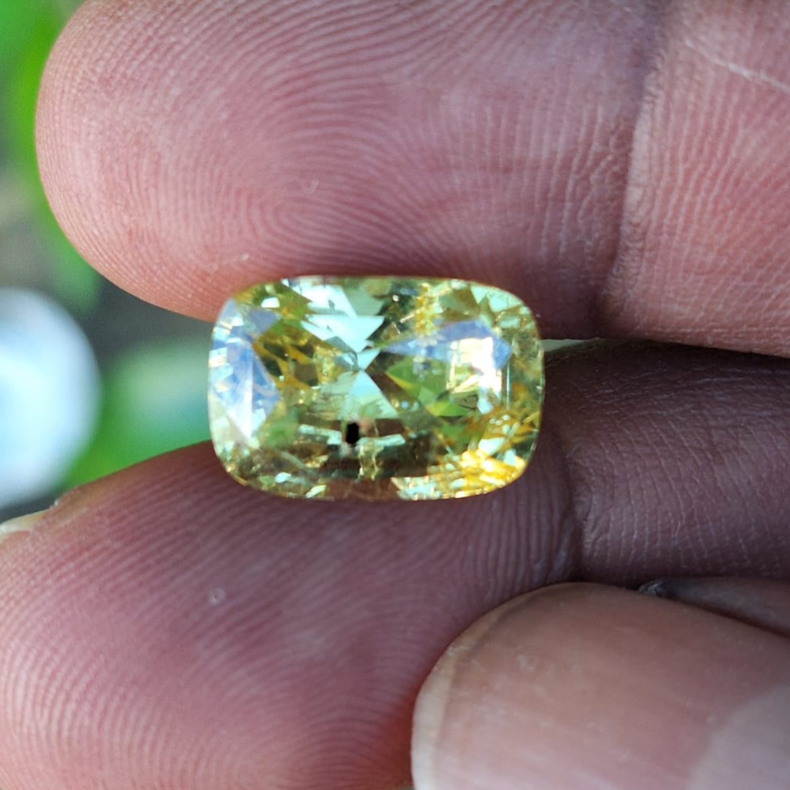 Chrysoberyl 9.48 Ct | Yellowish Green Unique Color | Ethically Sourced Gemstone