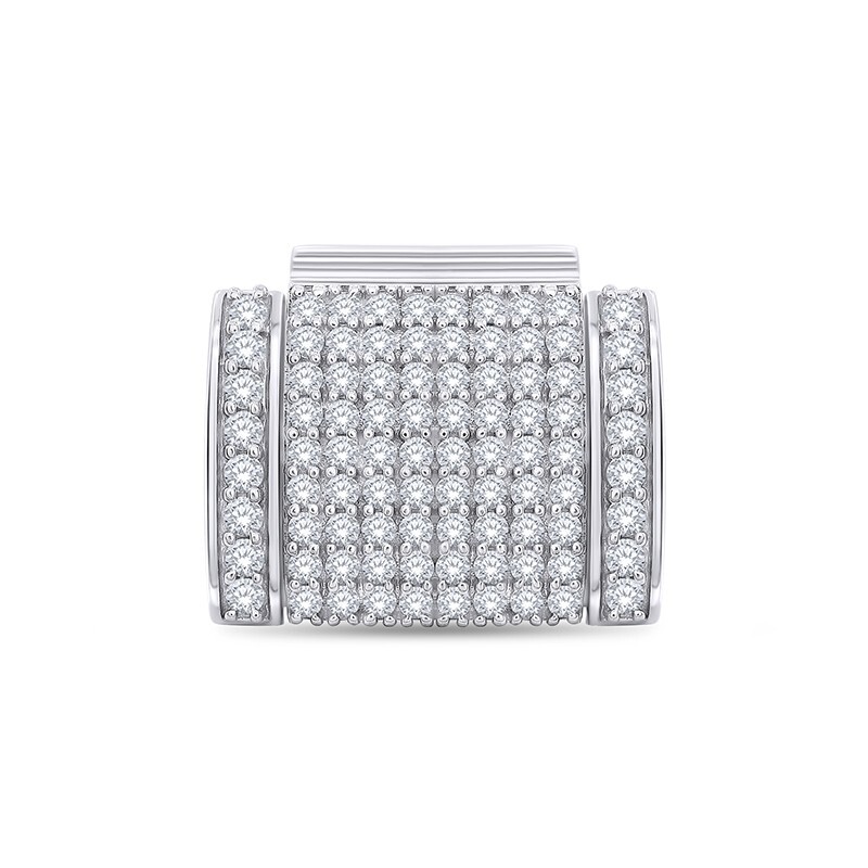 3/4 Ct Diamond Miami Cuban Chain 12mm Box Clasp Lock Lab Grown