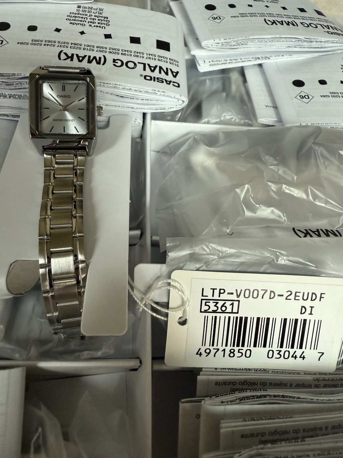 CASIO LTP-V007D-2E Stainless Steel Quartz Woman Metal Wrist Watch