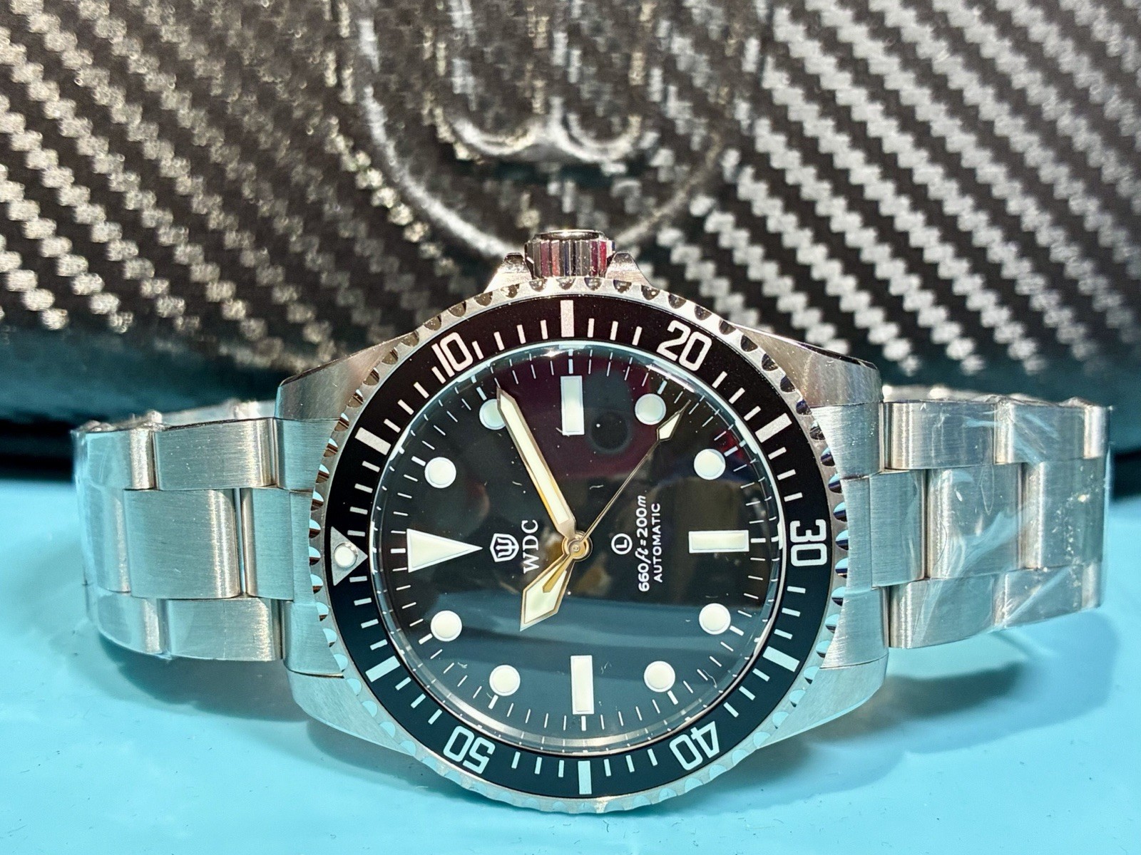 WATCHDIVES MILSPEC VINTAGE STYLE DIVER PT5000 HIGH BEAT AUTO SAPPHIRE STAINLESS