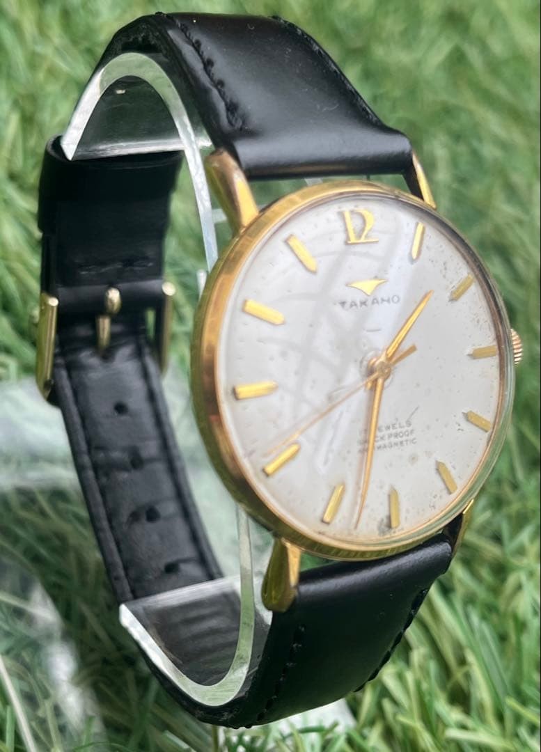 TAKANO Chateau Superior 17 Jewels Manual Wind Mens Watch 35mm Running