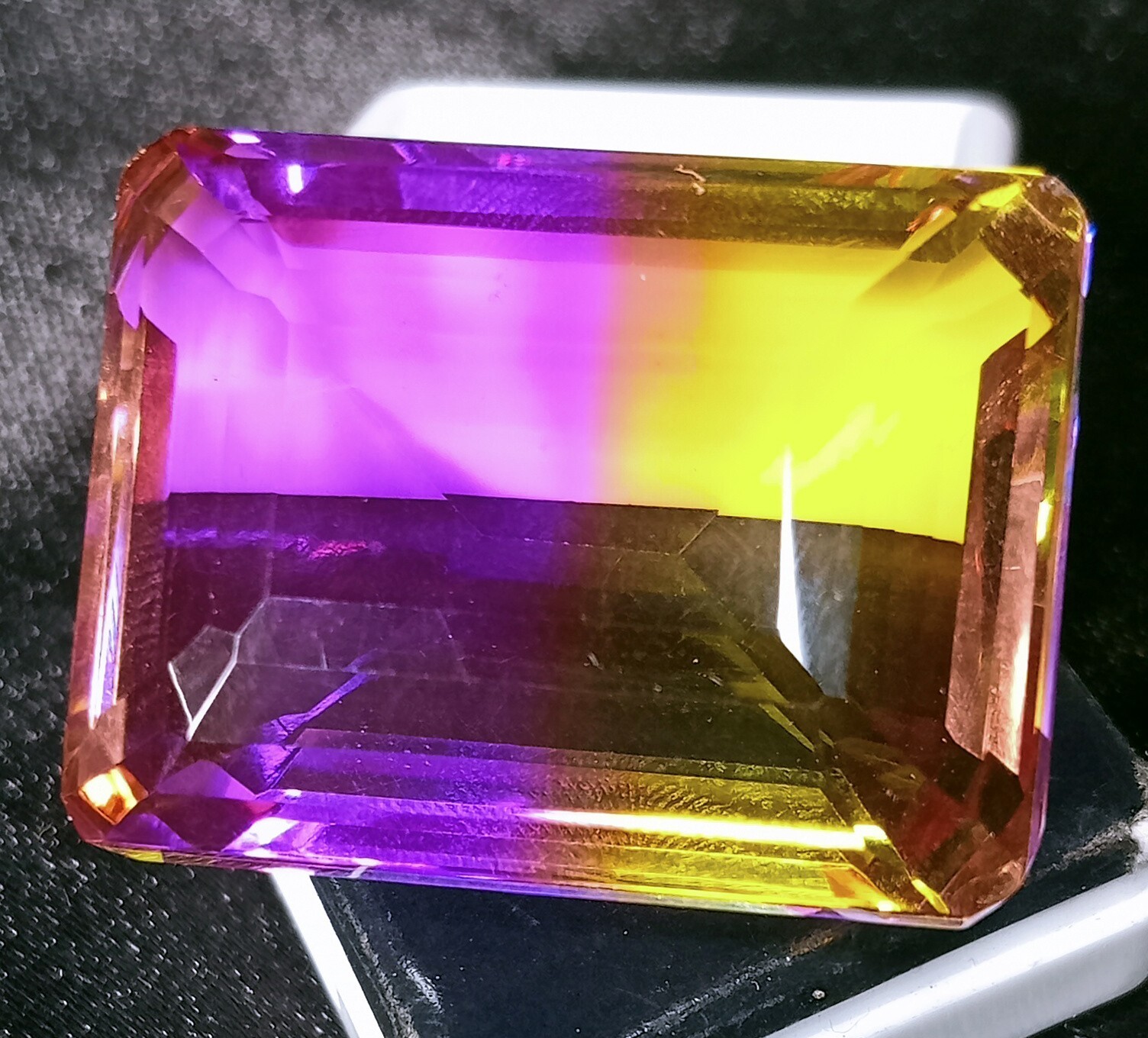 Tourmaline Bi-Colour Emerald Cut 105+ Ct Loose Certified Gemstone