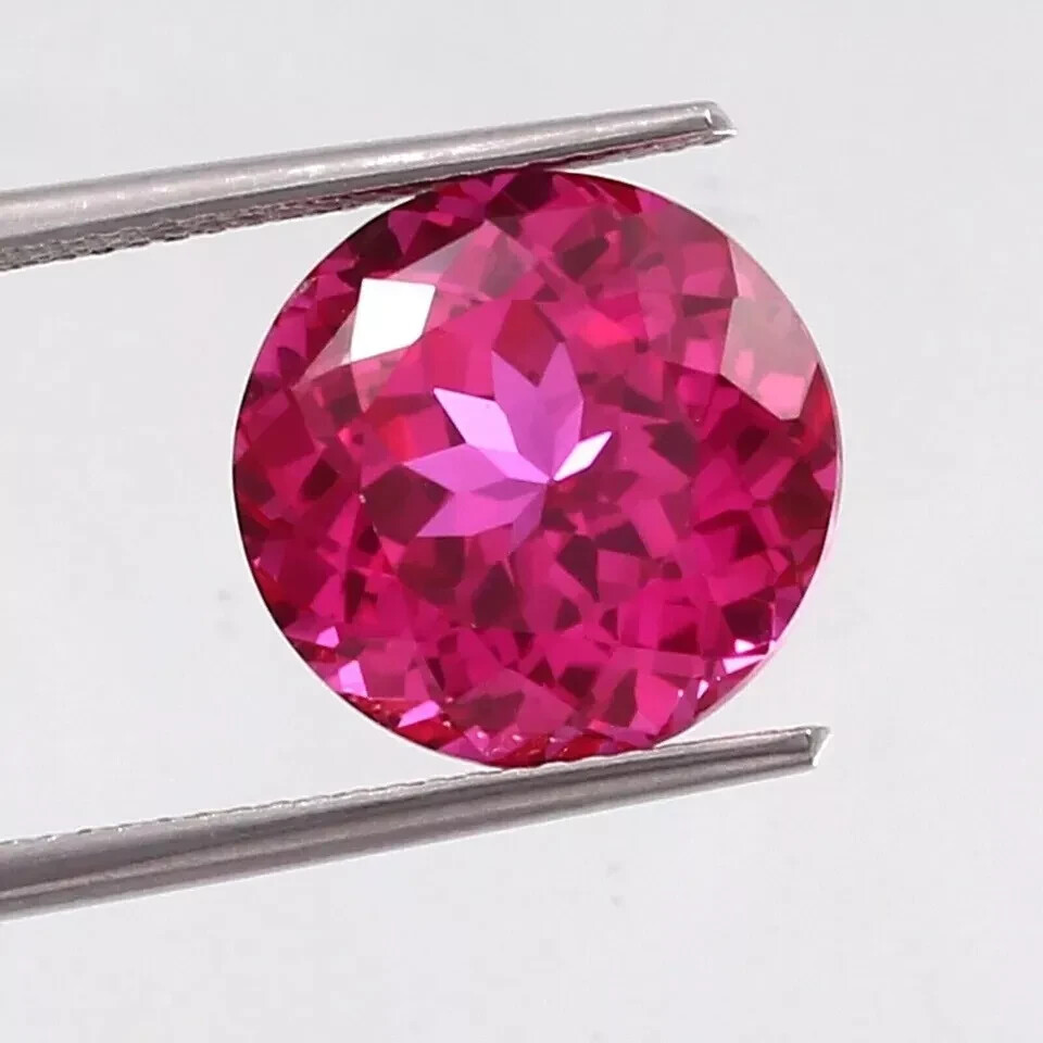 Natural 2.75 Ct Pink Sapphire Round Cut Certified Loose Gemstone With Free Gift
