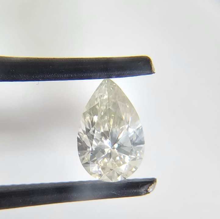 1.08ct 8.90×5.80×3.60mm Natural Fancy Loose Pear Rare Diamond VS Purity