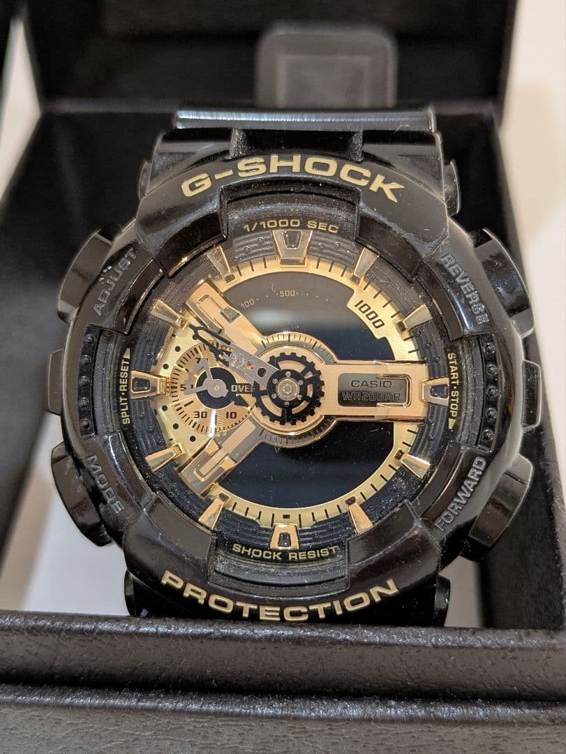 CASIO G-SHOCK watch body black gold regular price 22,550 yen junk item