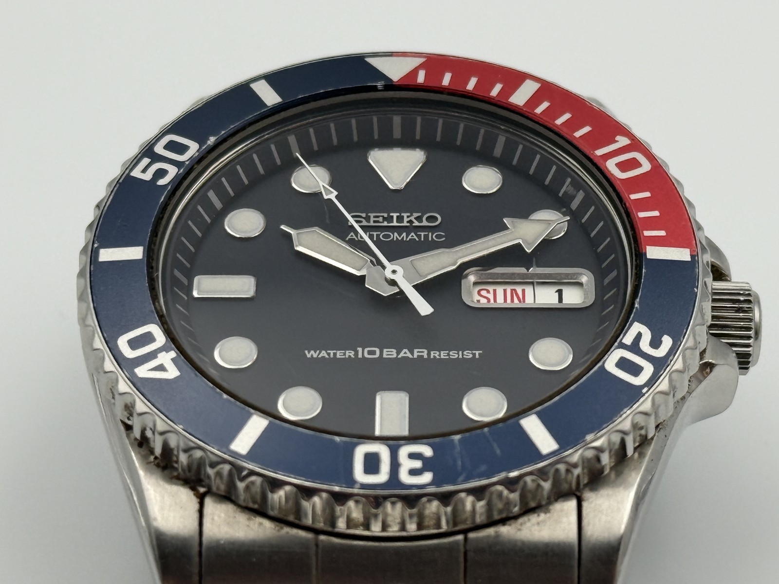 SEIKO 7S26-0040 Pepsi Bezel Automatic Navy Dial Men’s Watch Japan
