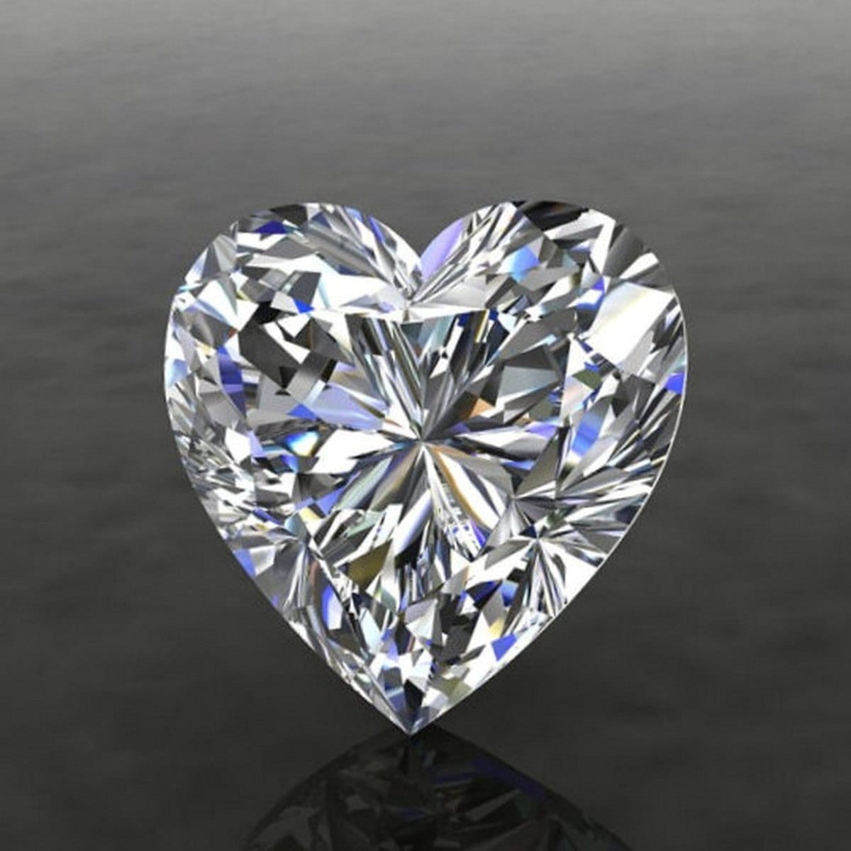 CERTIFIED 3.15 Ct Natural Diamond D Grade Heart LOOSE VVS1/ 9.5 mm