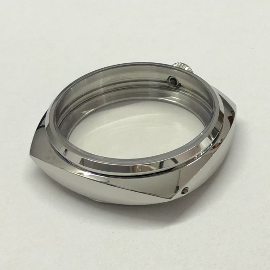 47mm Stainless Watch Case For ETA 6497 6498 For Seagull ST3600 3621 Movement