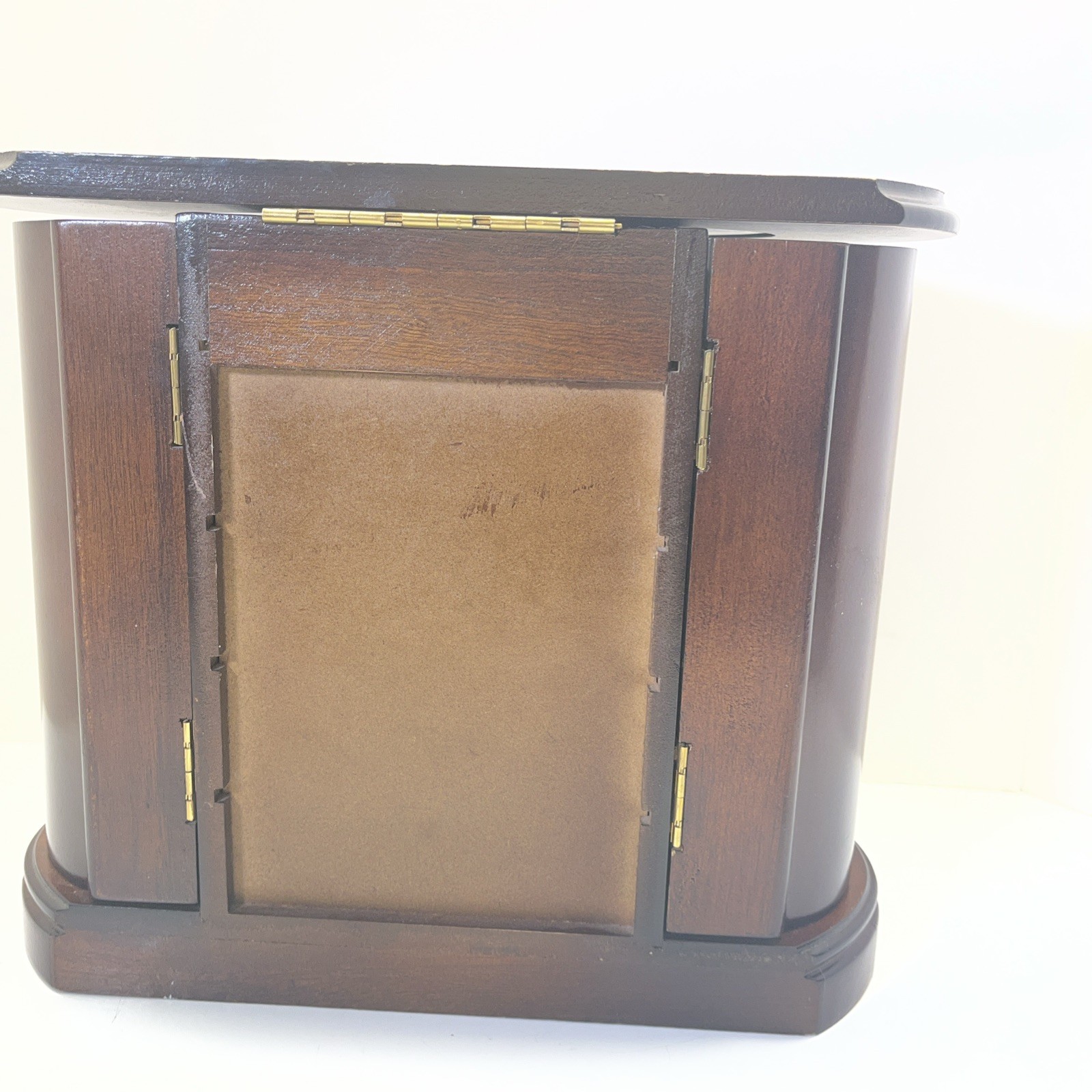 Jewelry Box 112”x11”x 6.5” Ring Tray Necklace Hooks Doors 4 Drawer Mirror Dark