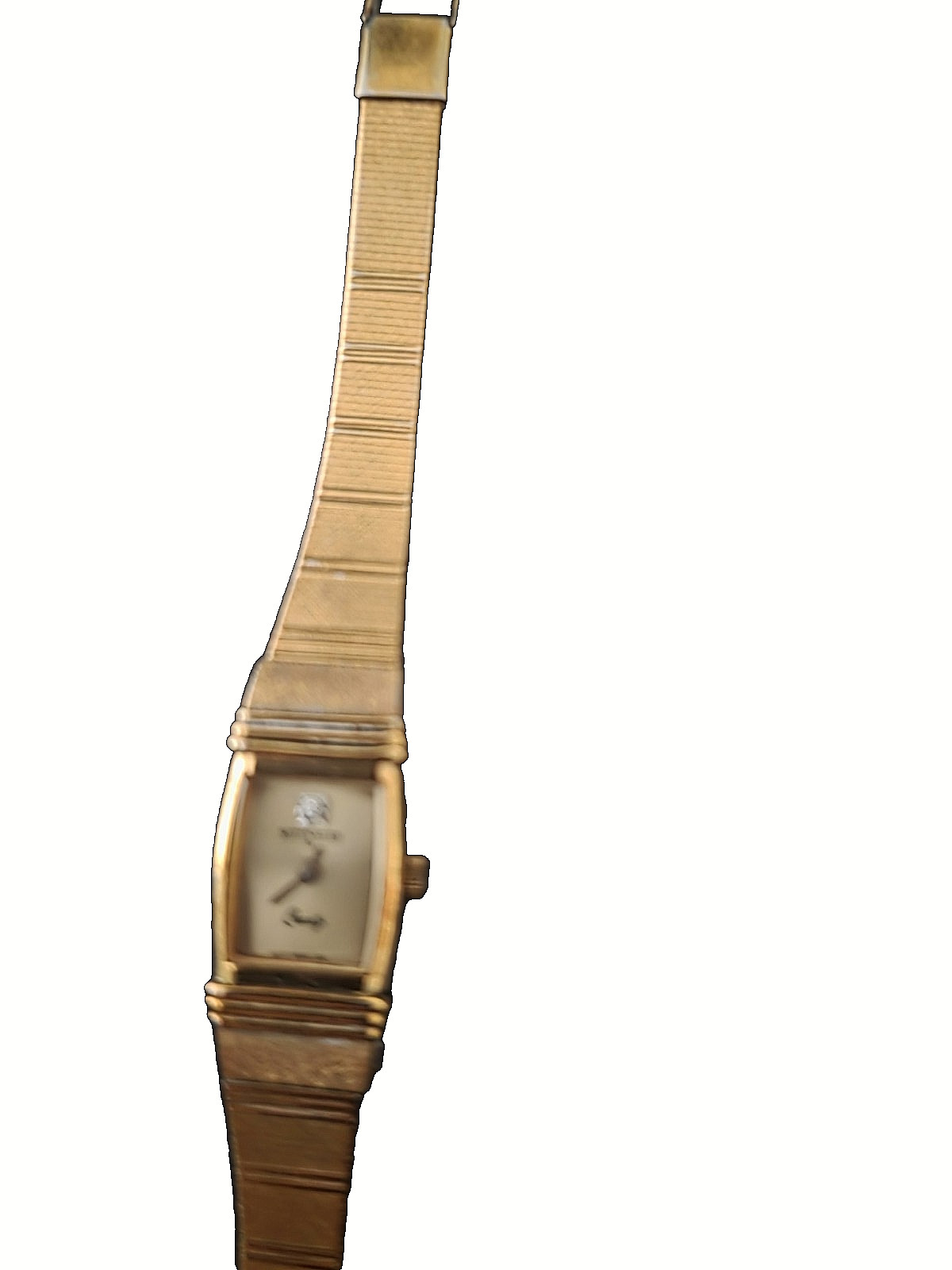 Wittnauer Woman’s Vintage Wristwatch 22/485 with diamond marker (12) Goldtone