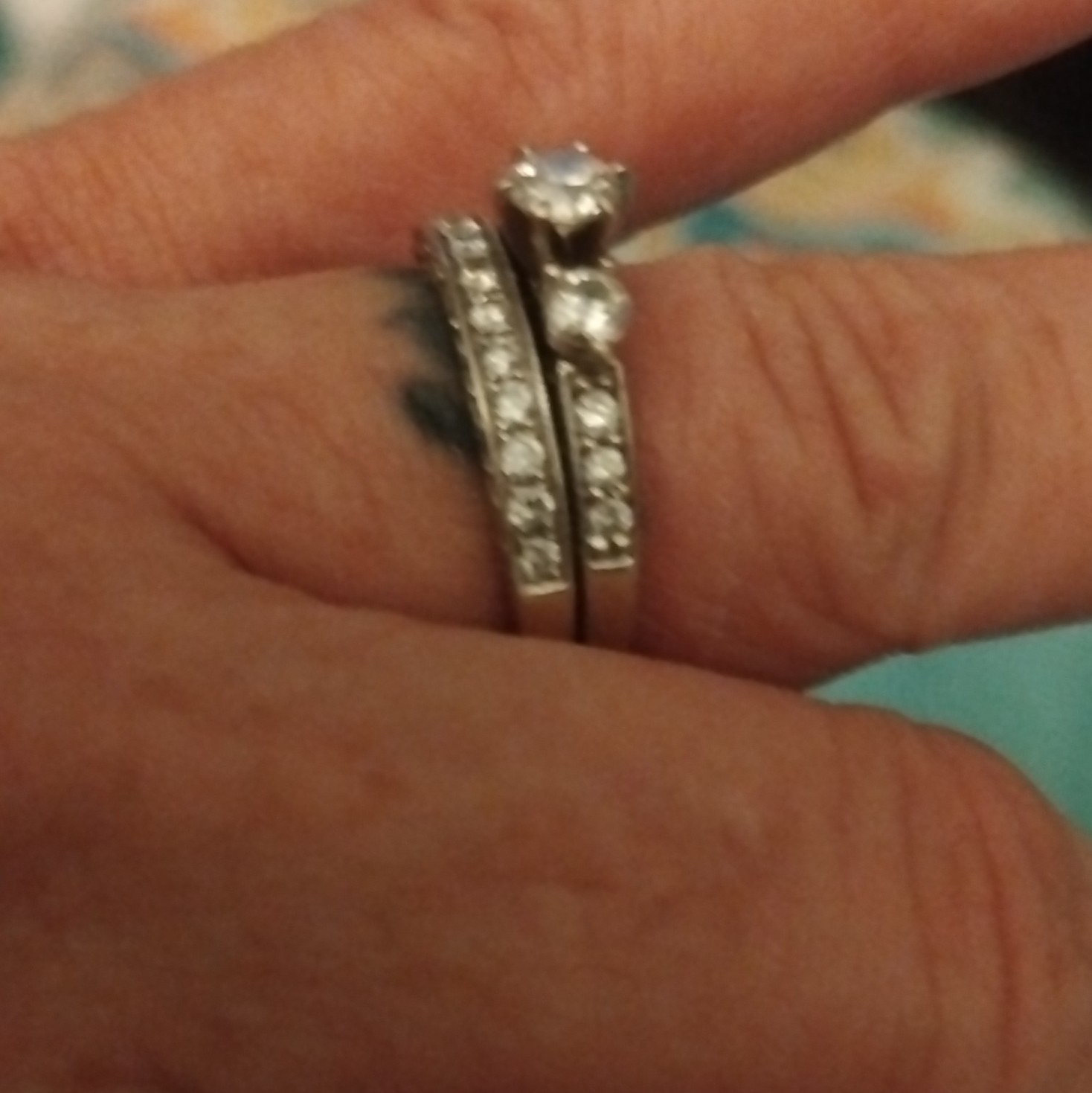 White Gold Bridal/Anniversary Set