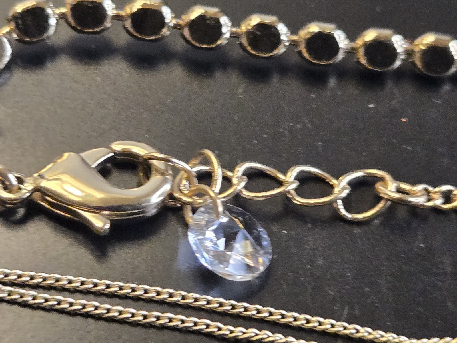 WHITE HOUSE BLACK MARKET SET OF 3 DAINTY BRACELETS CRYSTALS FROM SWAROVSKI NWT